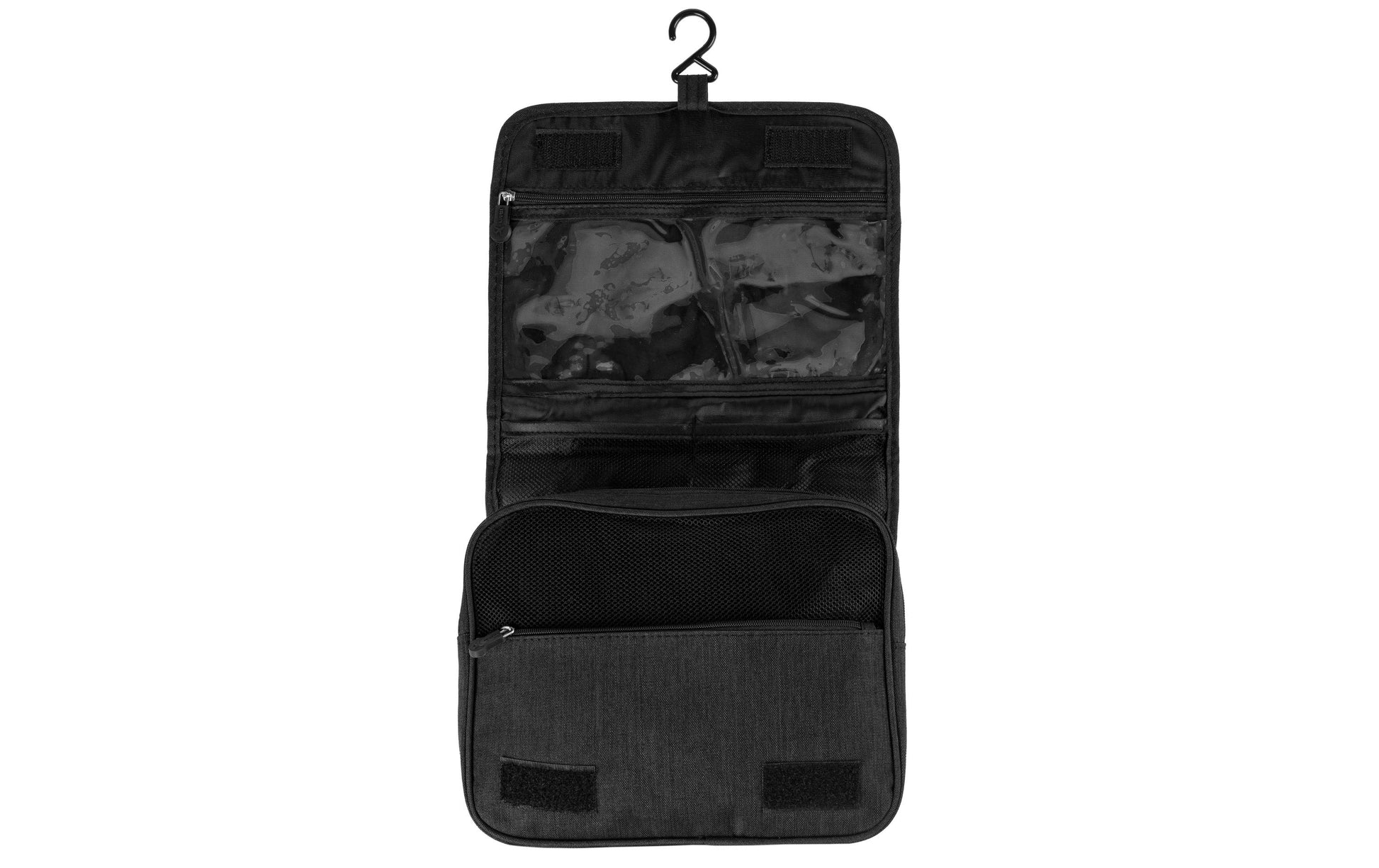 KOOR Kulturbeutel – wasserfest – 4,2 l, 25 × 17 × 10 cm – schwarz – Polyester