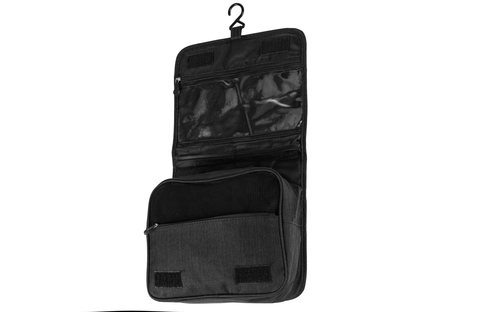 KOOR Kulturbeutel – wasserfest – 4,2 l, 25 × 17 × 10 cm – schwarz – Polyester