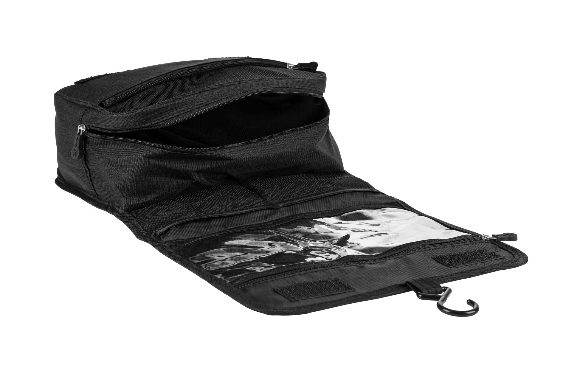 KOOR Kulturbeutel – wasserfest – 4,2 l, 25 × 17 × 10 cm – schwarz – Polyester