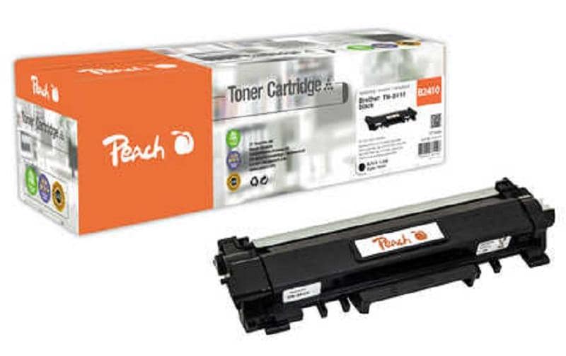 Peach TN-2410 Schwarz Toner – Kompatibel – 1'200 Seiten – für Brother DCPL 2510 D/DCPL 2530 DW/DCPL 2537 DW usw.