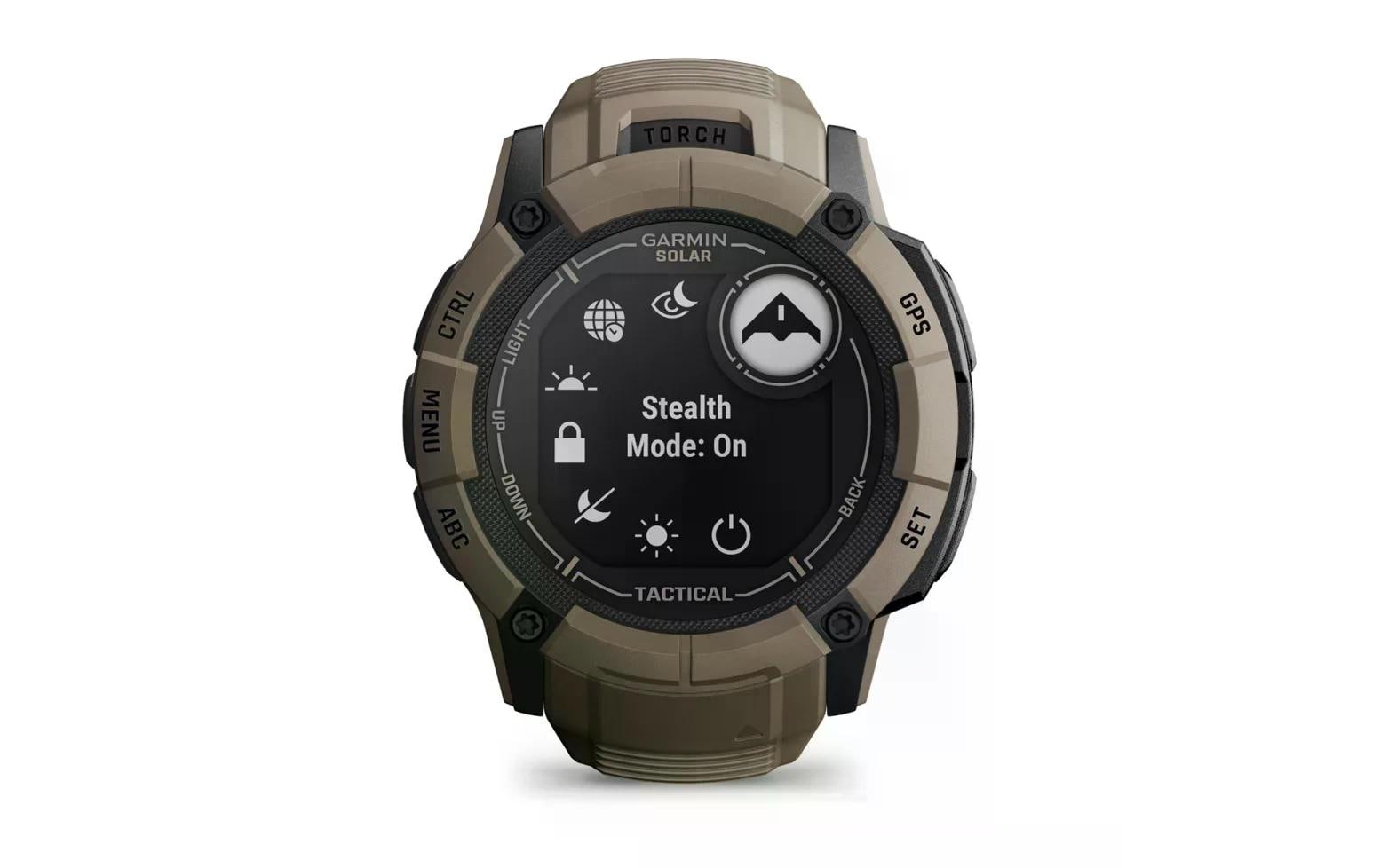 Garmin Instinct 2X Solar Tactical Edition – Smartwatch – 50 mm, 1,1", GPS, MIP, Power Glass, 100 m, Coyote Tan