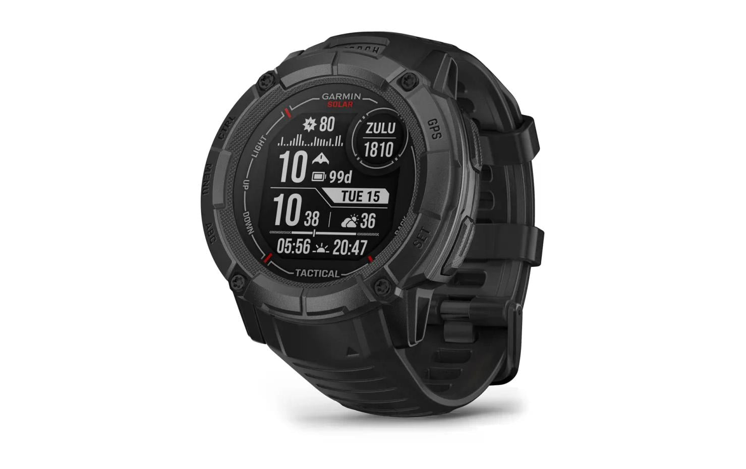Garmin Instinct 2X Solar Tactical Edition – GPS-Smartwatch – 50 mm, 1,1", GPS, MIP, Power Glass, 10 ATM