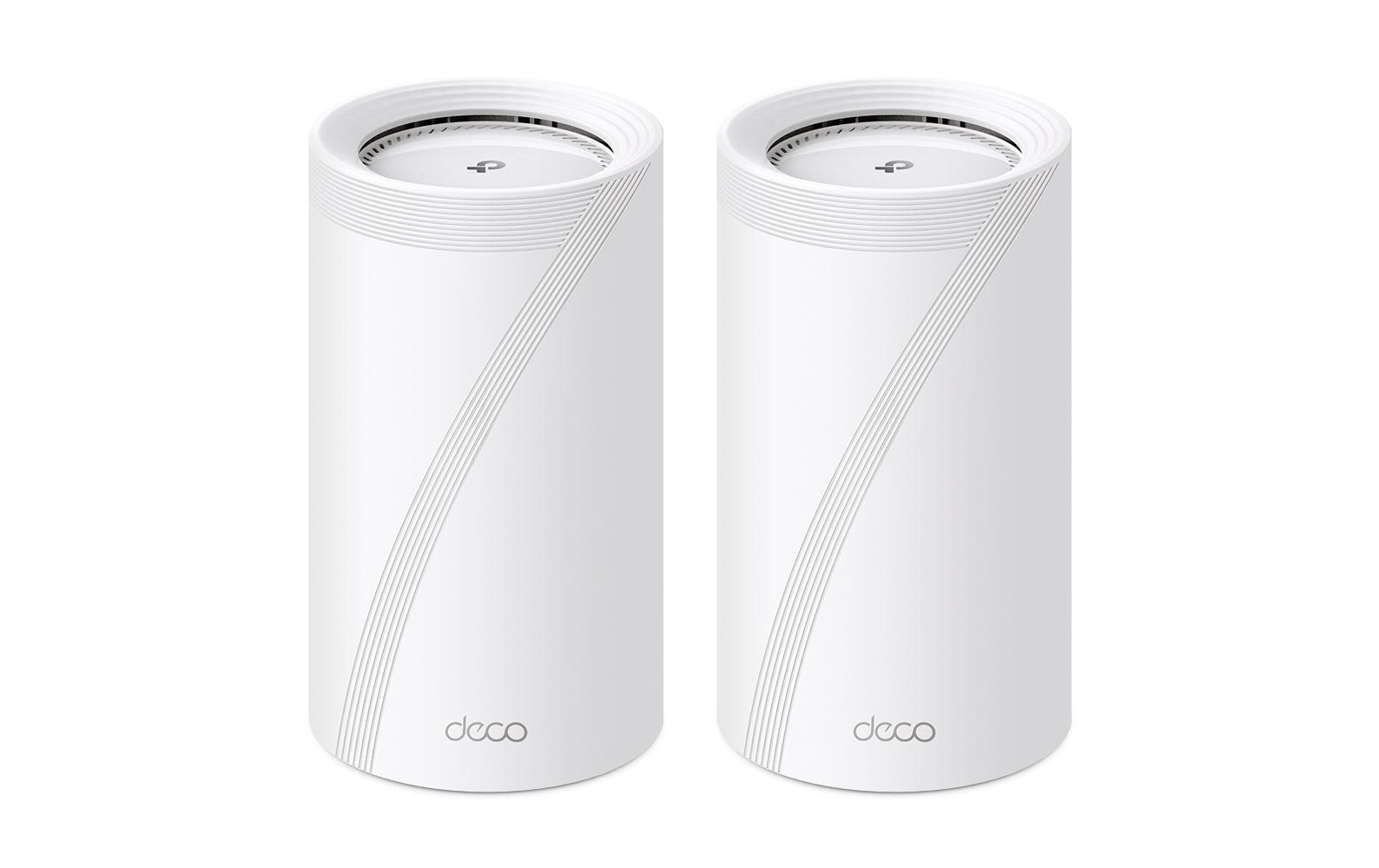 TP-Link Deco BE85 Mesh-Set (2er) – Wi-Fi 7 (802.11be), Tri-Band (2,4/5/6 GHz), bis zu 19 Gbit/s, je 4× LAN
