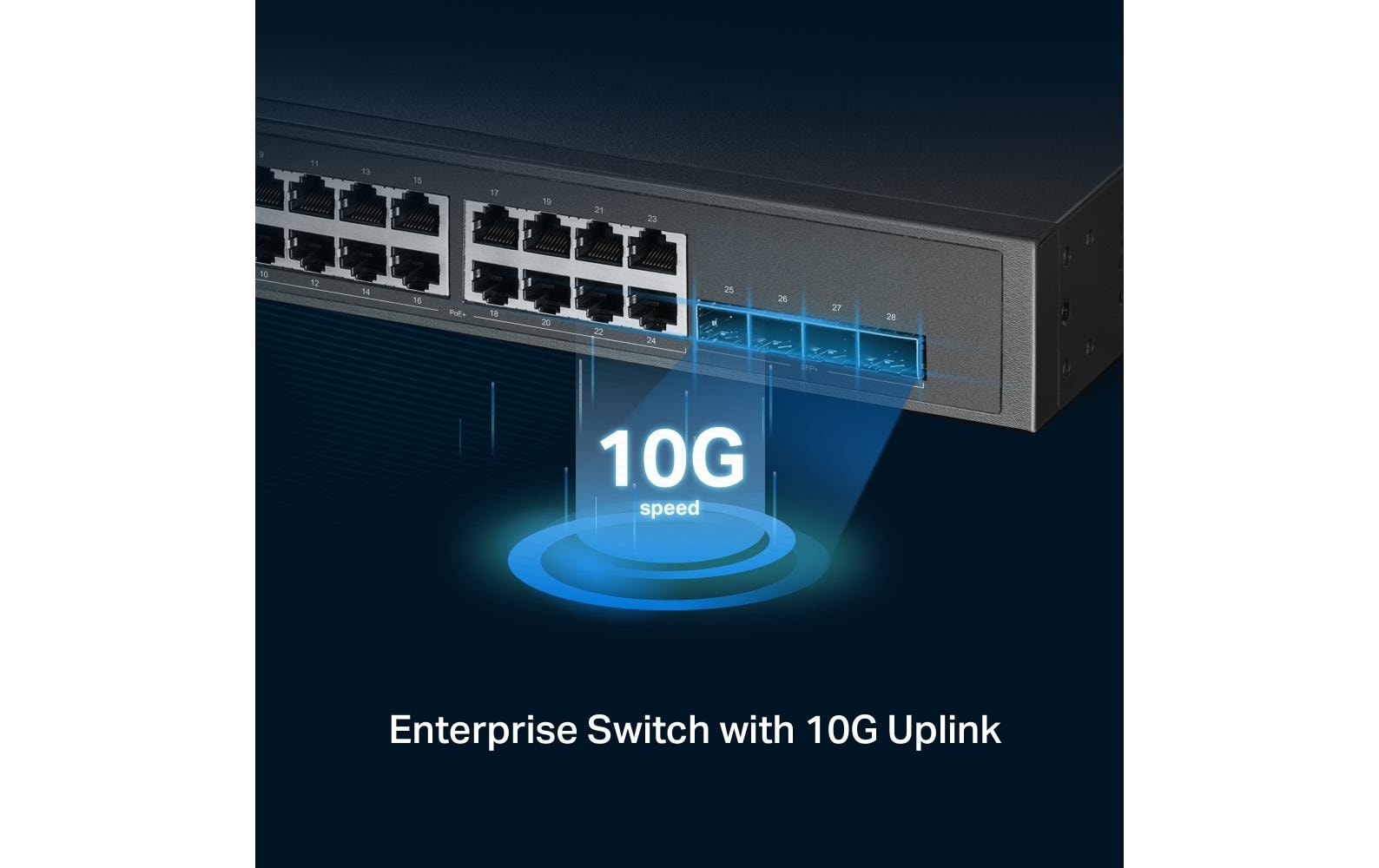 TP-Link SG3428XPP-M2 – Managed Switch – 24×2.5G, 4×SFP+, L2+, PoE++ 500 W, 1U