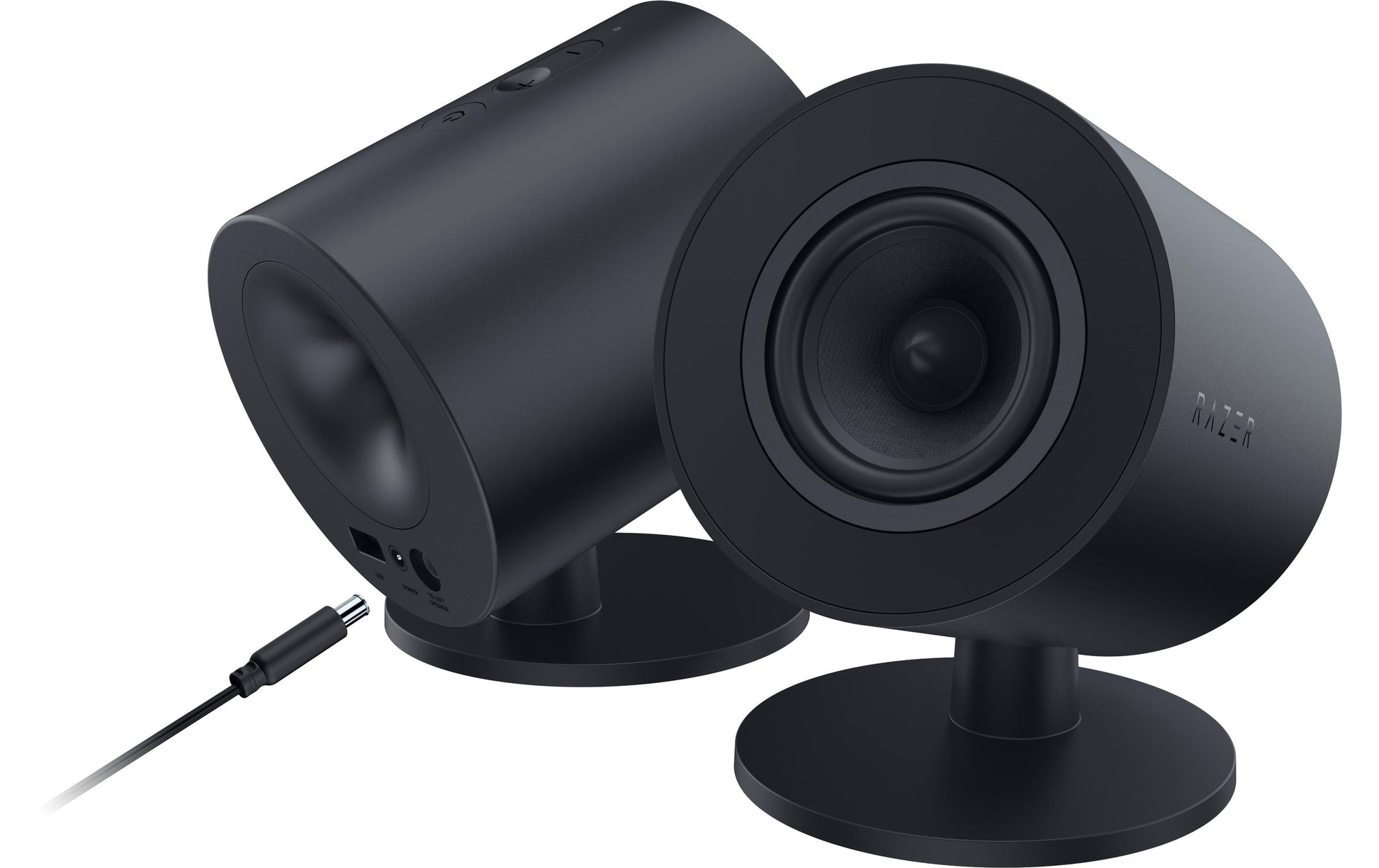 Razer Nommo V2 X, Paar – PC-Lautsprecher-Set – 2.0, THX, Bluetooth 5.0, USB-C, Schwarz