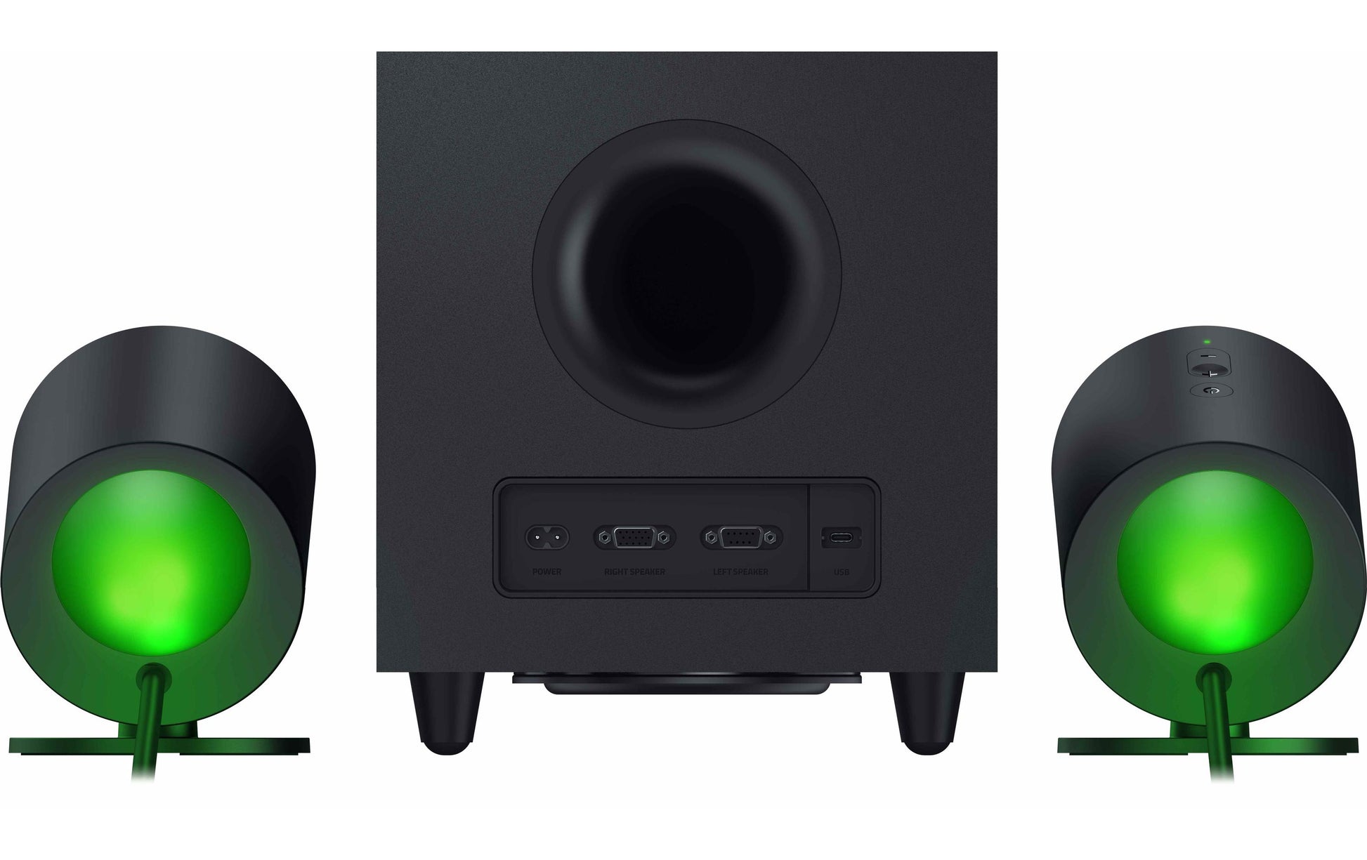 Razer Nommo V2 – PC-Lautsprecher-Set – 2.1, mit Subwoofer, Bluetooth 5.3, USB-A, Schwarz