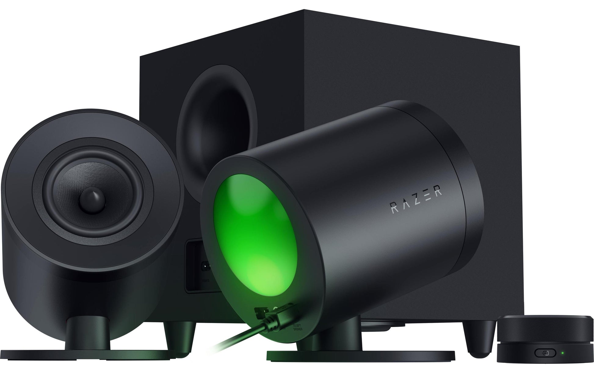 Razer Nommo V2 Pro – PC-Lautsprecher-Set – 2.1, mit Subwoofer, Bluetooth 5.3, Schwarz