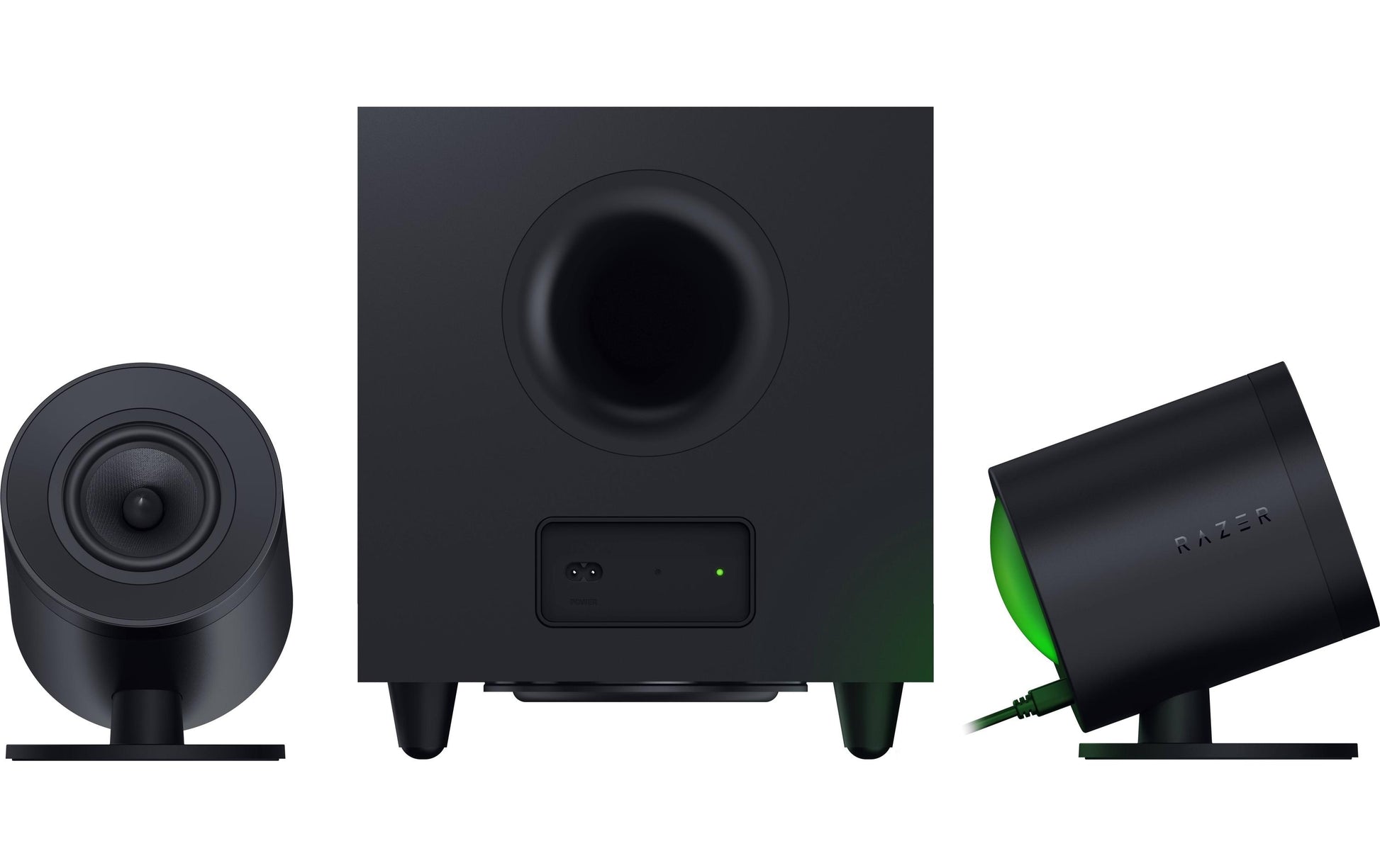 Razer Nommo V2 Pro – PC-Lautsprecher-Set – 2.1, mit Subwoofer, Bluetooth 5.3, Schwarz