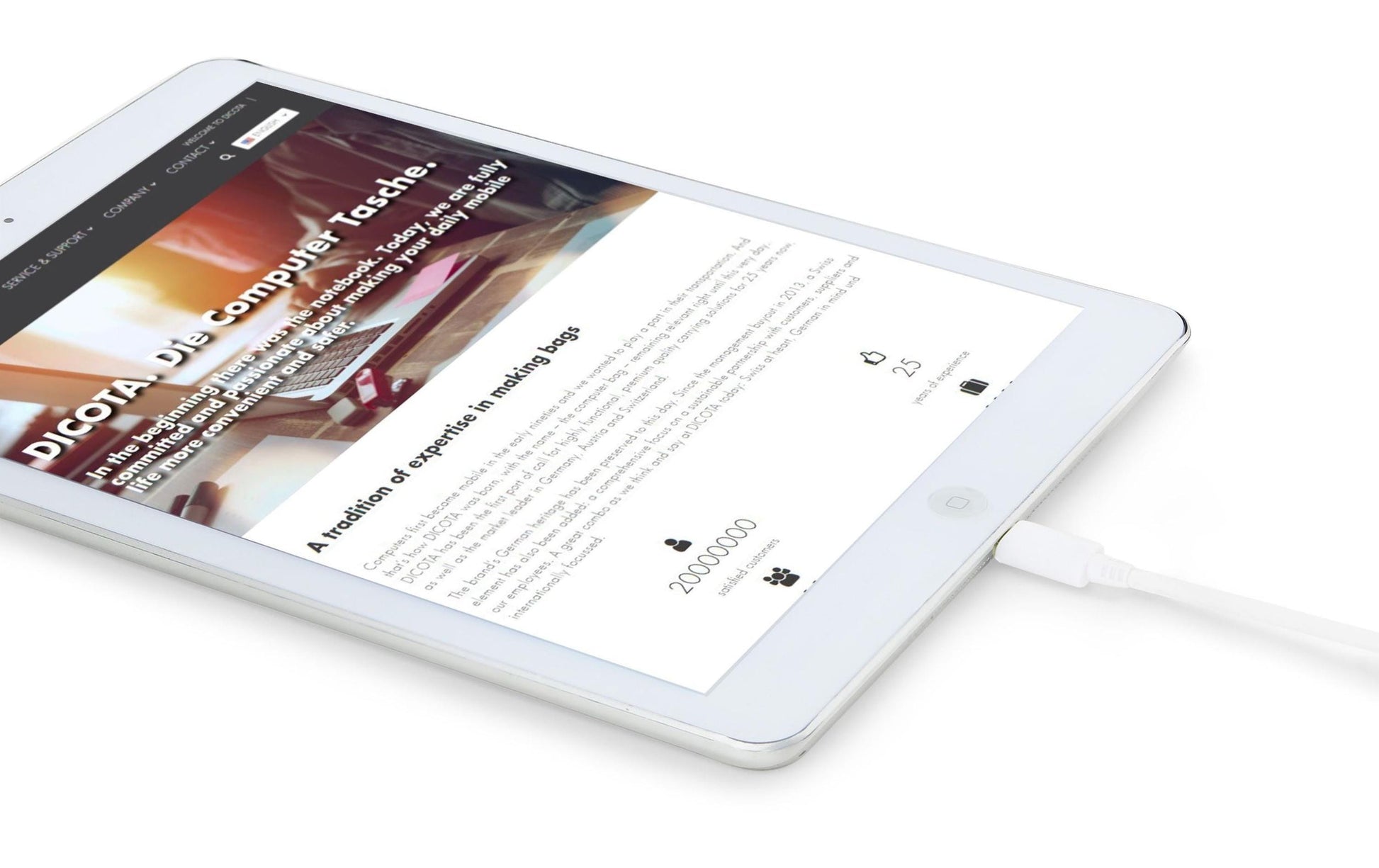 DICOTA COMFORT Travel Netzteil – 45 W, 1× USB-C – für Tablets