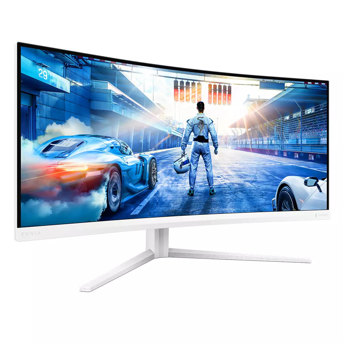 Philips Evnia 5000 34M2C5501A/00 – Monitor, 34", Curved, USB-Hub, Lautsprecher, VESA 100 × 100, Weiss