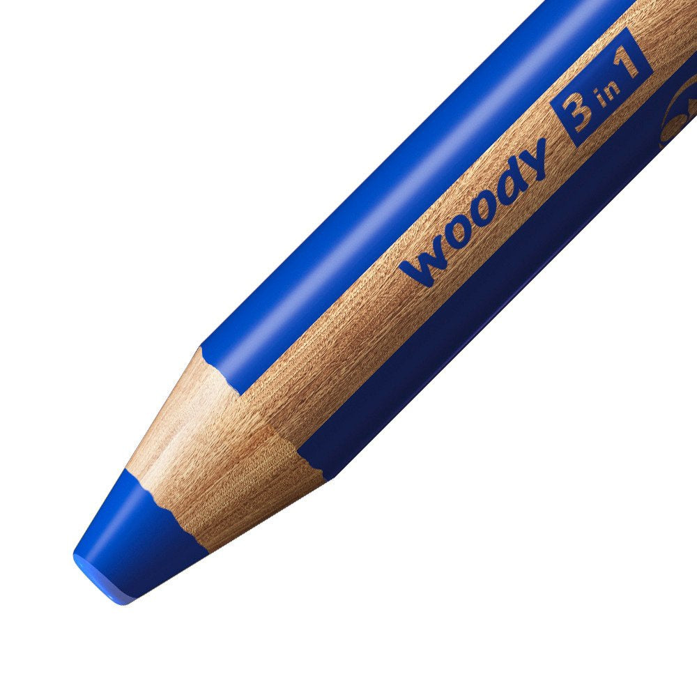 STABILO woody 3 in 1 – ultramarinblau, Ø 10 mm