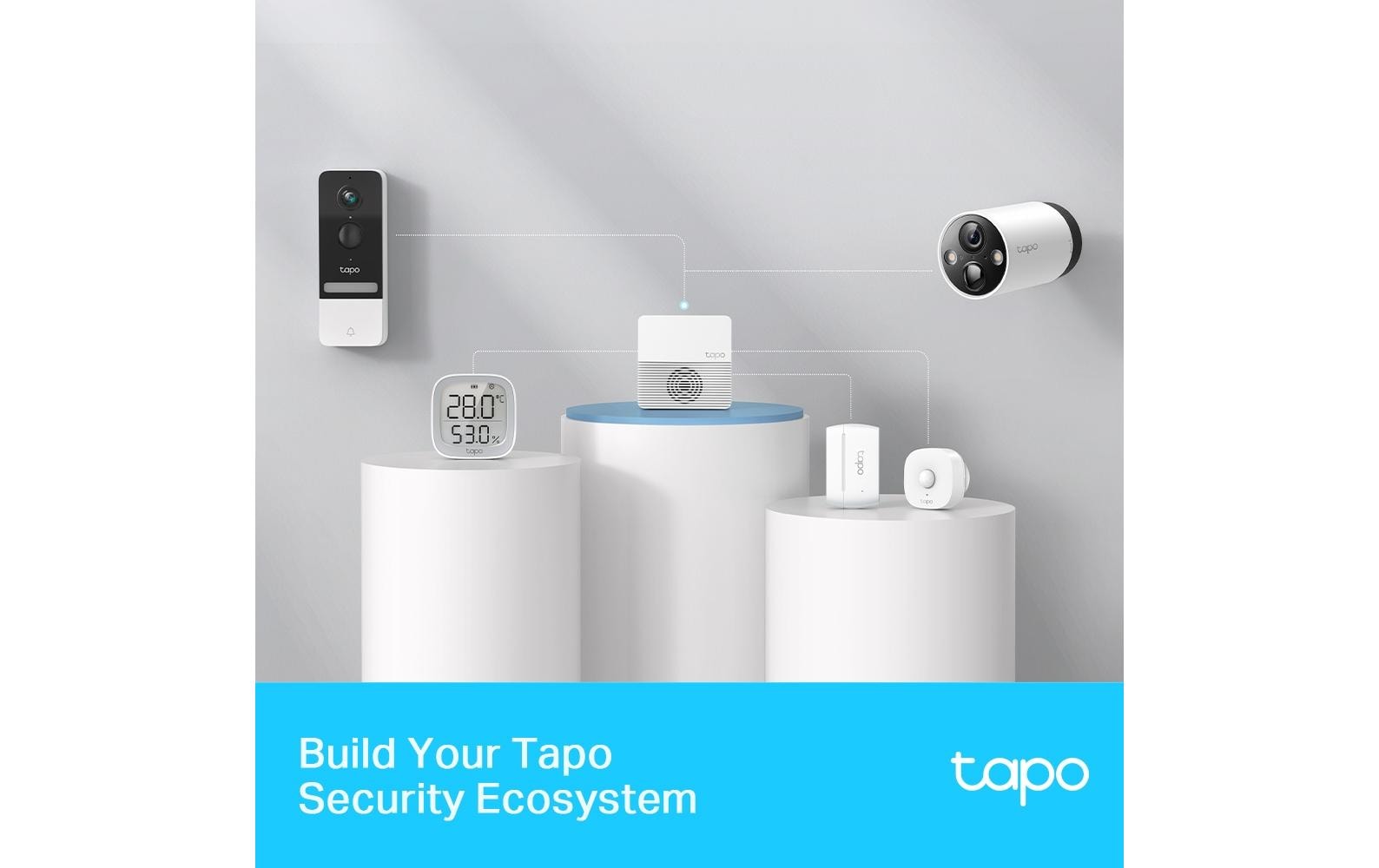 TP-Link Tapo H200 – Smart-Hub/Bridge – WLAN, LAN, Gong – für Tapo-Kameras, Videotürklingeln, Amazon Alexa