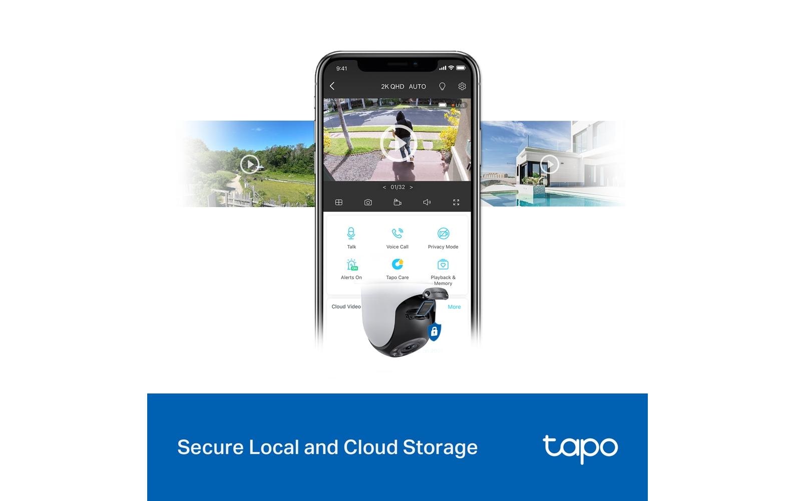 TP-Link Tapo C520WS IP-Sicherheitskamera – 4 MP, 2K QHD, IP66