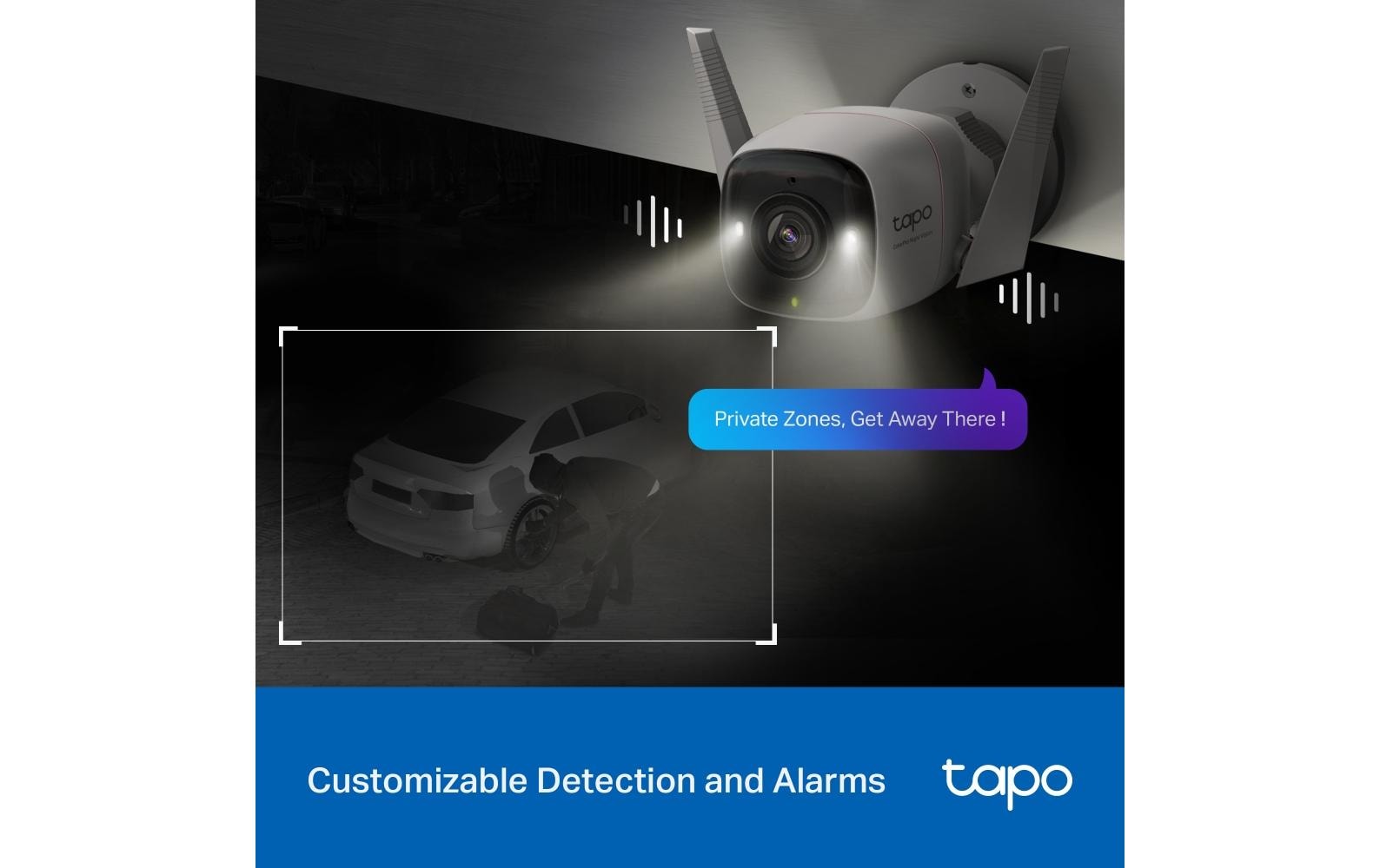 TP-Link Tapo C325WB IP-Sicherheitskamera – 4 MP, IP66, WLAN, Weiss