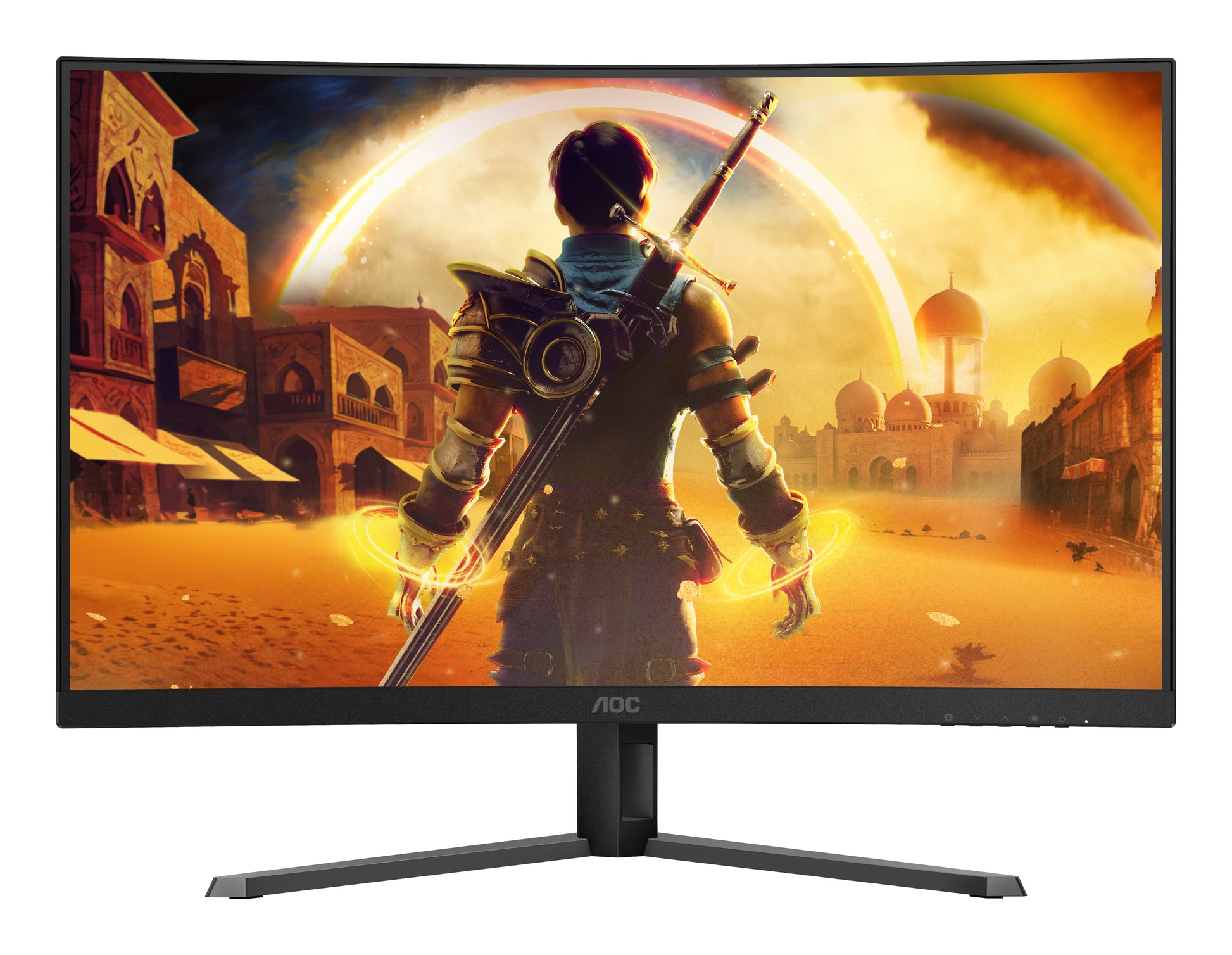 AOC C32G42ZE – Monitor, 31,5", VA, 260 Hz, Gebogen, Adaptive Sync, VESA 100 × 100, Schwarz