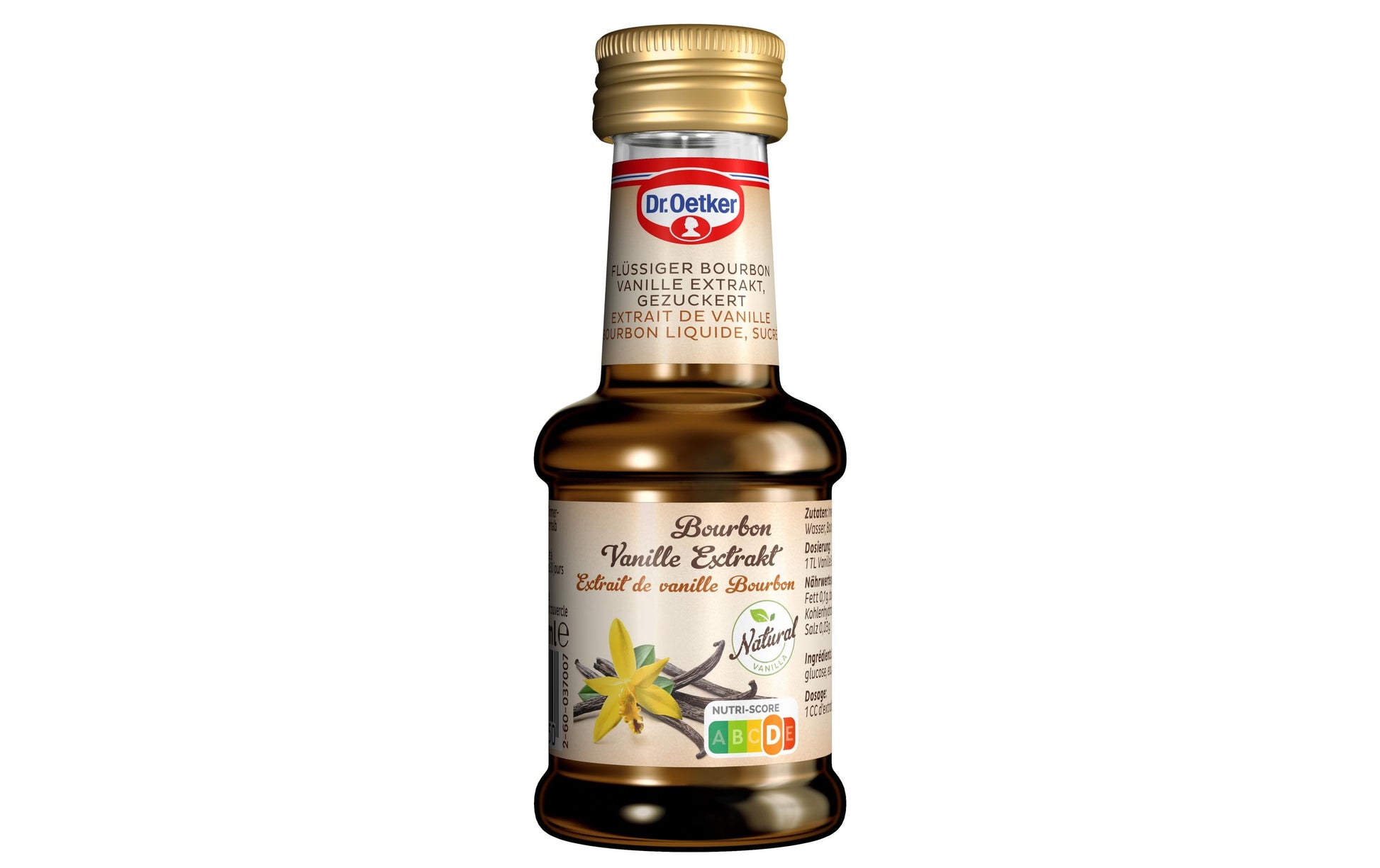 Dr. Oetker Bourbon Vanille-Extrakt, natürliche Aromen – 35 ml