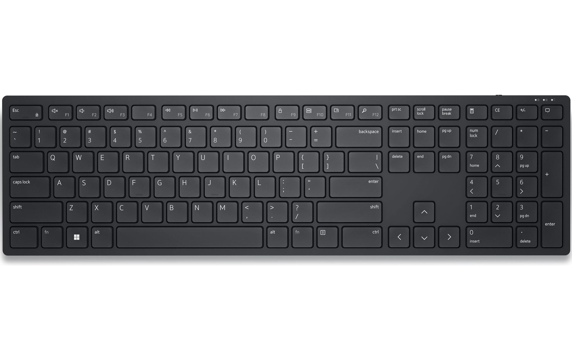 Dell KB500 – Tastatur – Schere – 2,4 GHz (USB-A Empfänger) – QWERTZ (CH) – Schwarz
