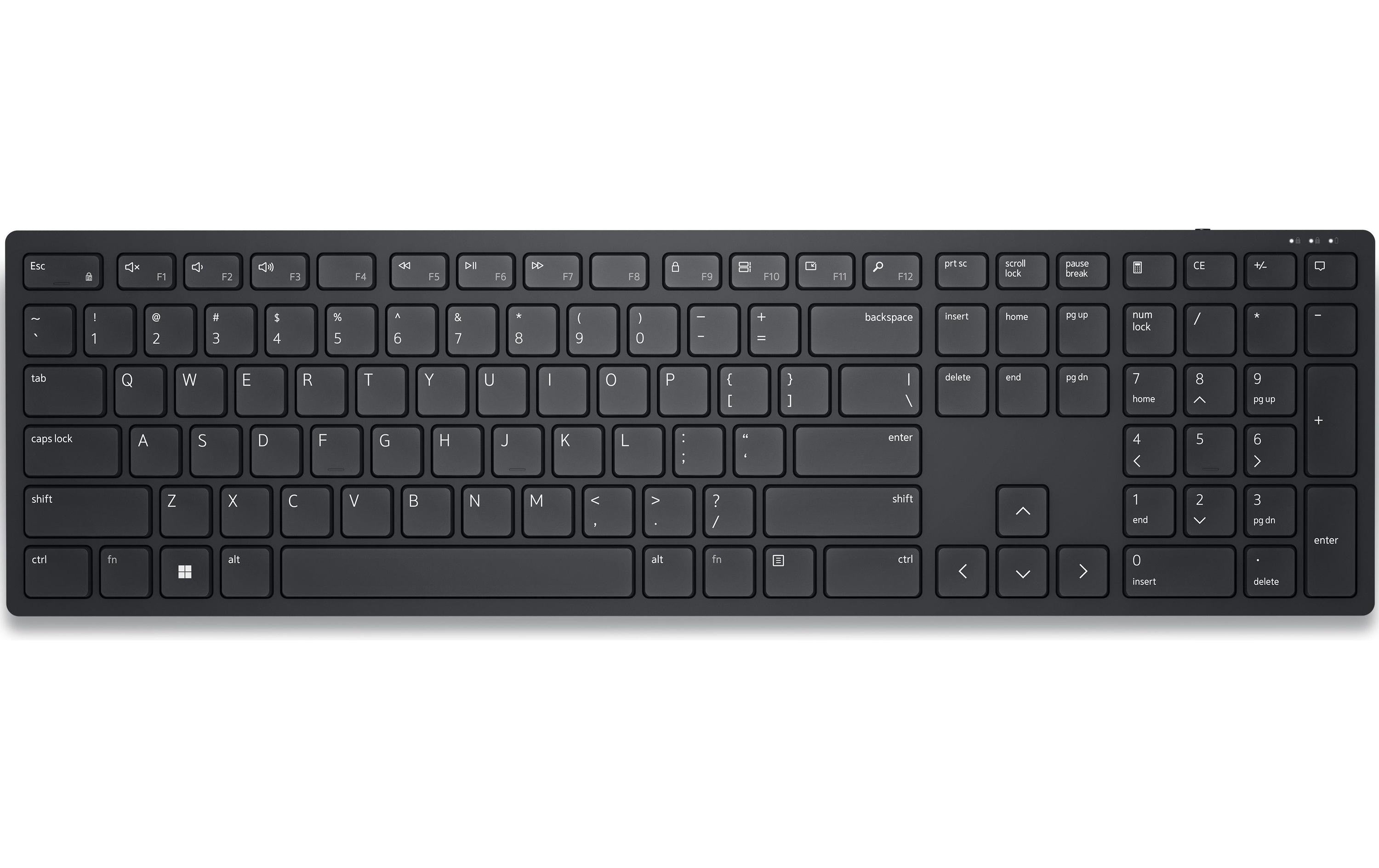 Dell KB500 – Tastatur – Schere – 2,4 GHz (USB-A Empfänger) – QWERTZ (CH) – Schwarz