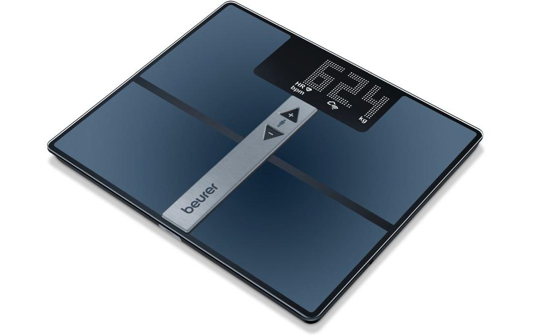 Beurer Analysewaage BF 980 – WLAN, App-kompatibel – 180 kg – Blau – Sicherheitsglas