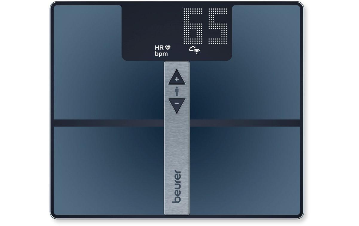 Beurer Analysewaage BF 980 – WLAN, App-kompatibel – 180 kg – Blau – Sicherheitsglas