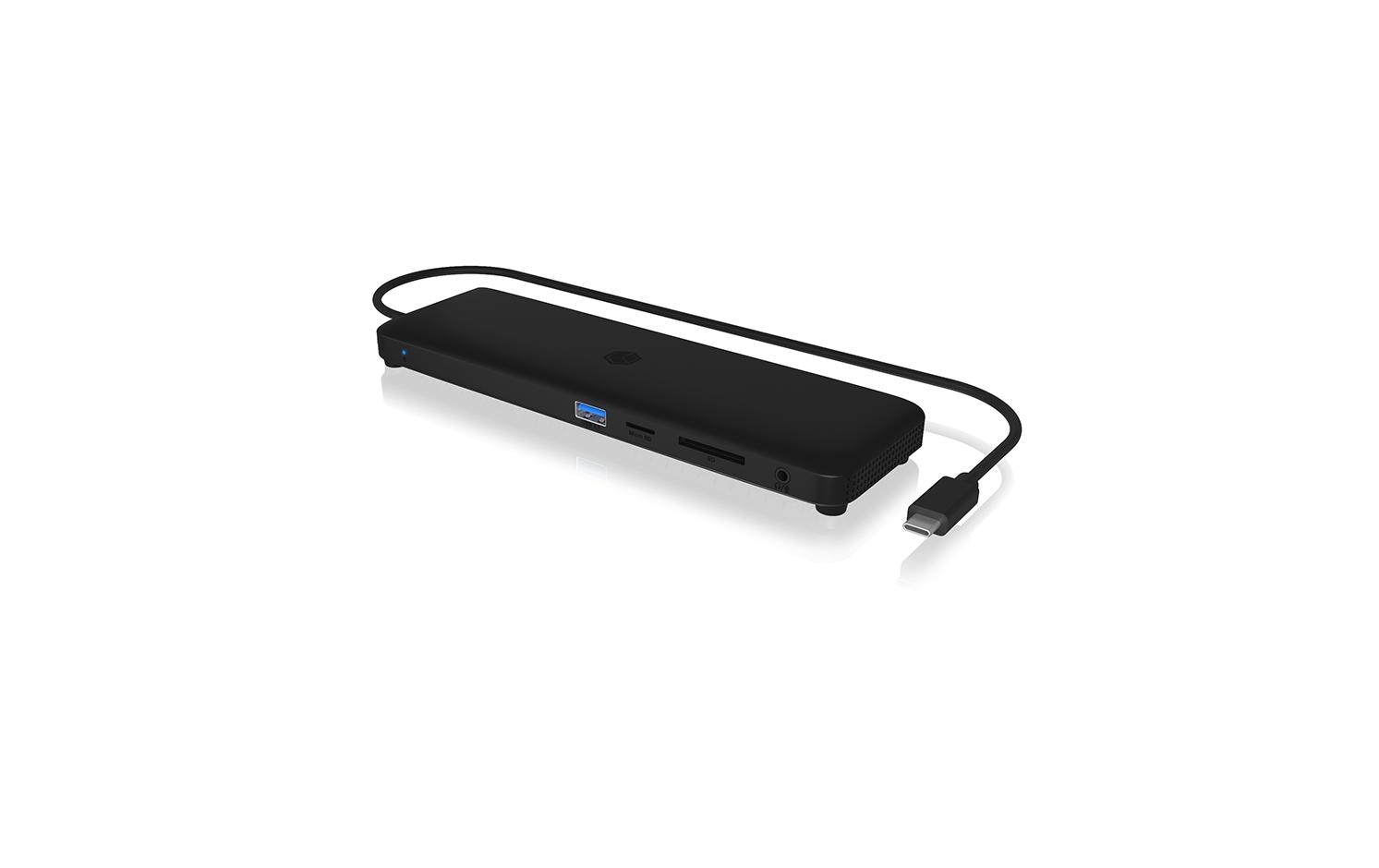 ICY BOX IB-DK2116-C Dockingstation – USB-C, 1× DP, 2× HDMI, 4× USB-A, 100 W PD, GbE, SD/microSD, 3,5 mm Audio