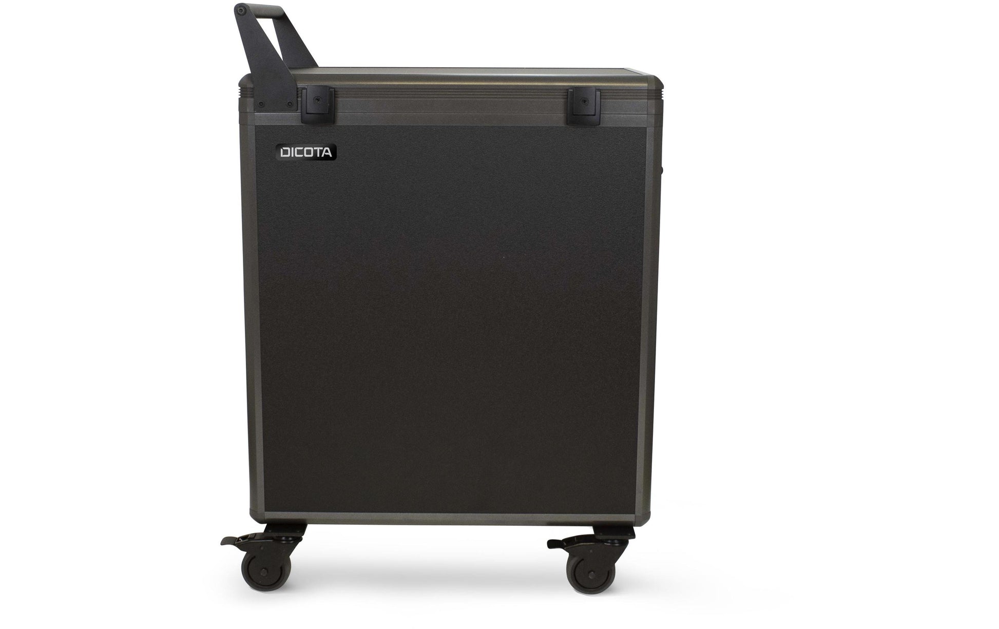 DICOTA Ladewagen für 20 Tablets, abschliessbar, mit Rollen, 633 × 363 × 865 mm, schwarz, Aluminium