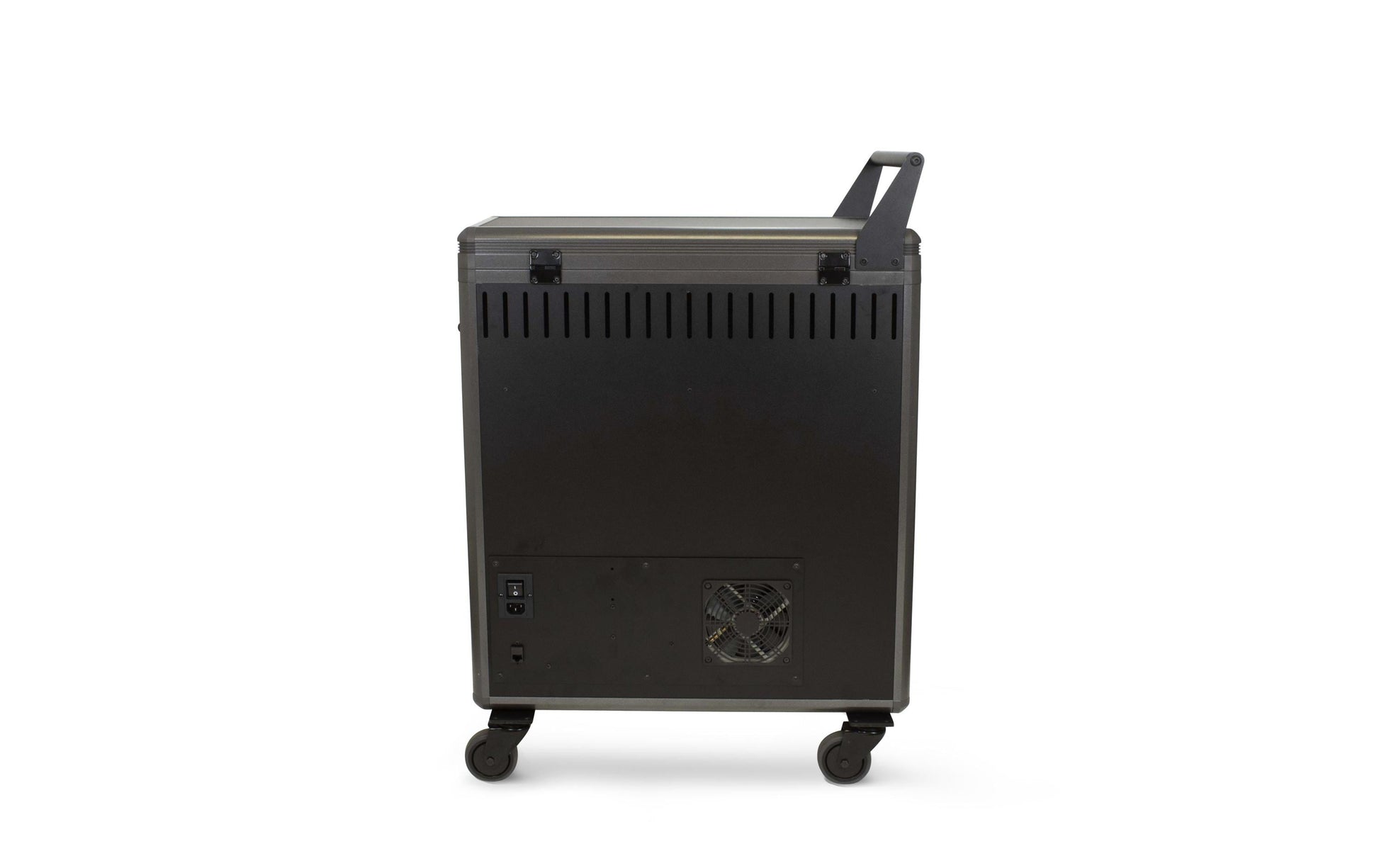DICOTA Ladewagen für 20 Tablets, abschliessbar, mit Rollen, 633 × 363 × 865 mm, schwarz, Aluminium