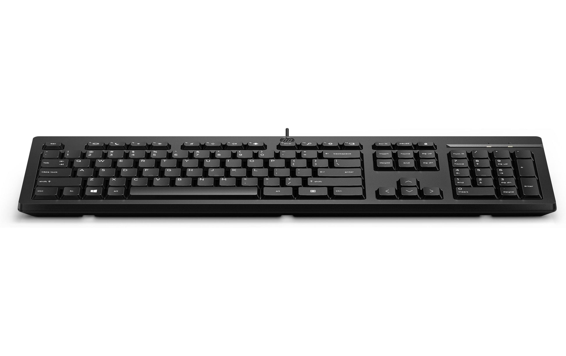 HP 125 – Tastatur, kabelgebunden (USB-A), CH-Layout (DE-CH), Fullsize (mit Ziffernblock), Membran, Schwarz