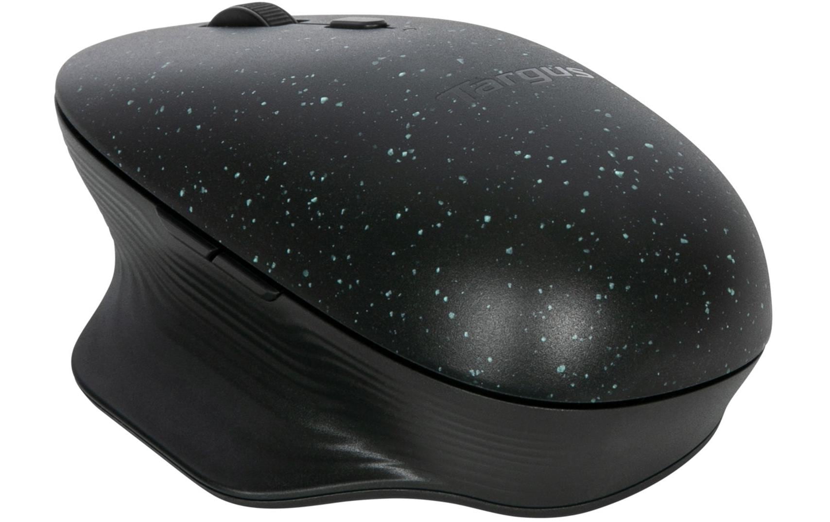 Targus EcoSmart Nachhaltige Ergonomische Maus – kabellos, Silent-Tasten, aus recyceltem Material, schwarz