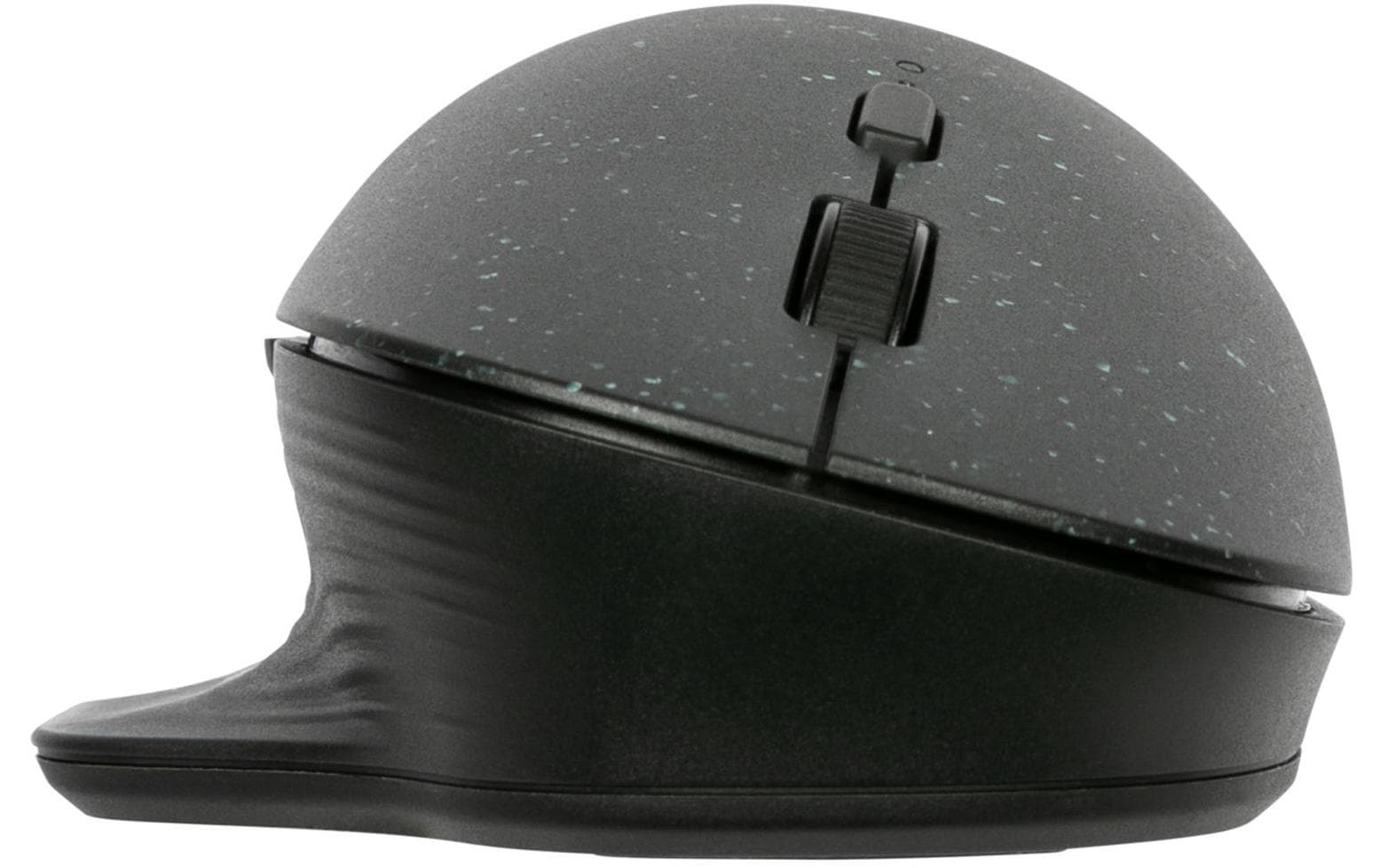 Targus EcoSmart Nachhaltige Ergonomische Maus – kabellos, Silent-Tasten, aus recyceltem Material, schwarz