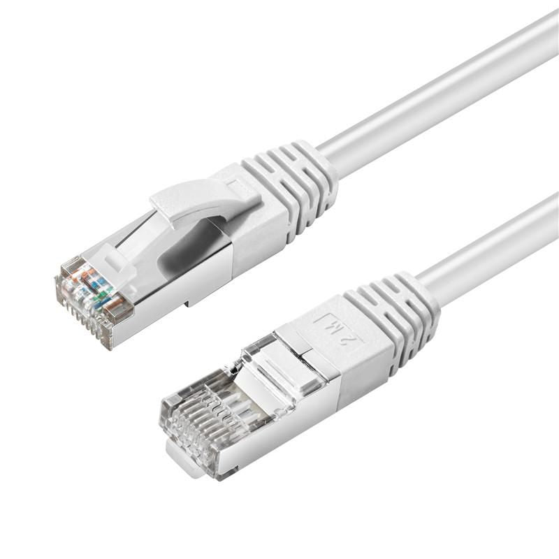 Microconnect Patchkabel – Cat6a S/FTP, 10 m, Weiss, LSZH, RJ-45
