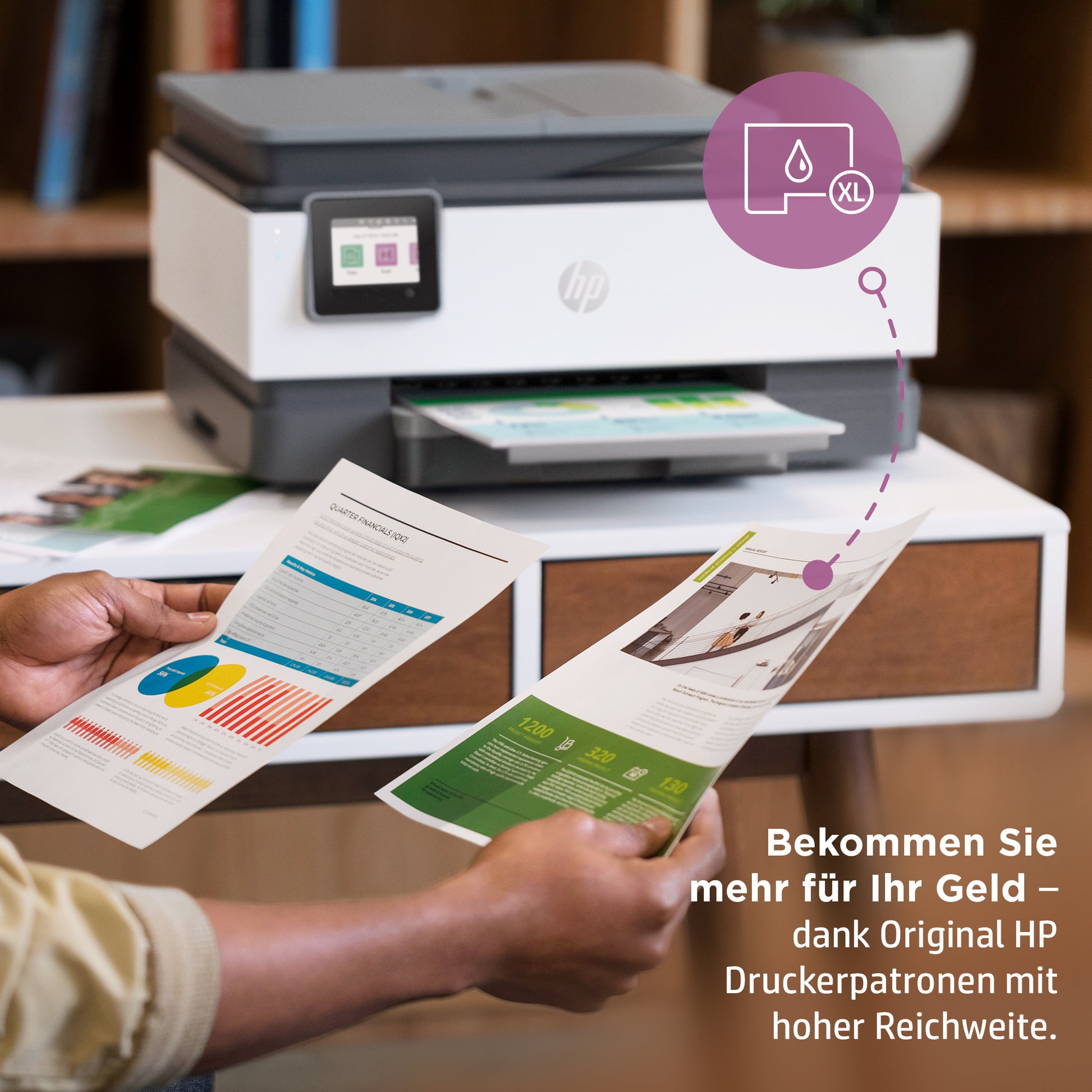 HP OFFICEJET PRO 8024E – Farbtintenstrahl-Multifunktionsdrucker, A4, 4-in-1, Duplex, ADF, WLAN/LAN, AirPrint