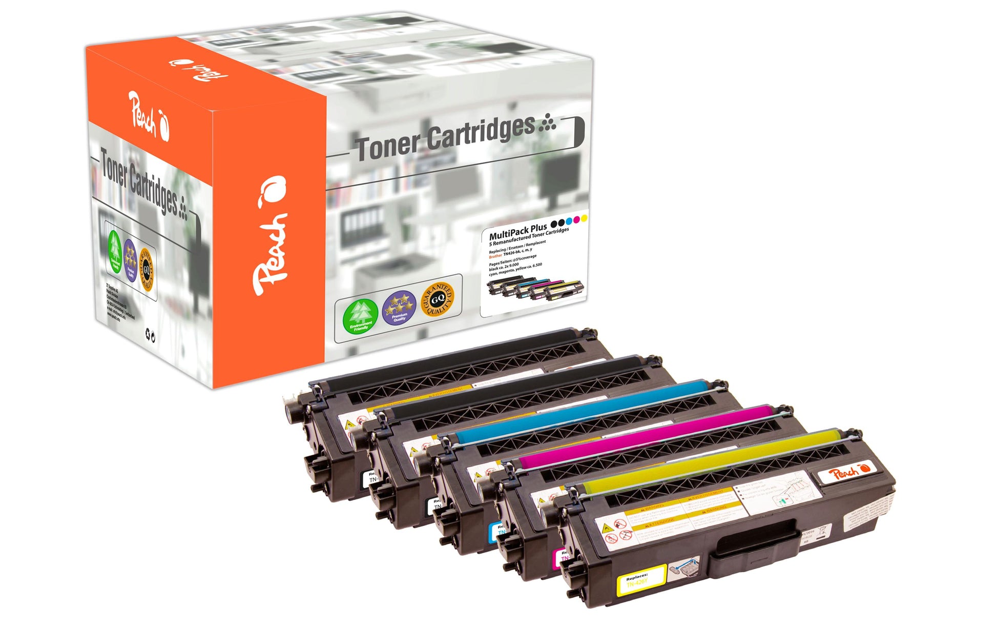 Peach Toner für Brother TN-426, MultiPack