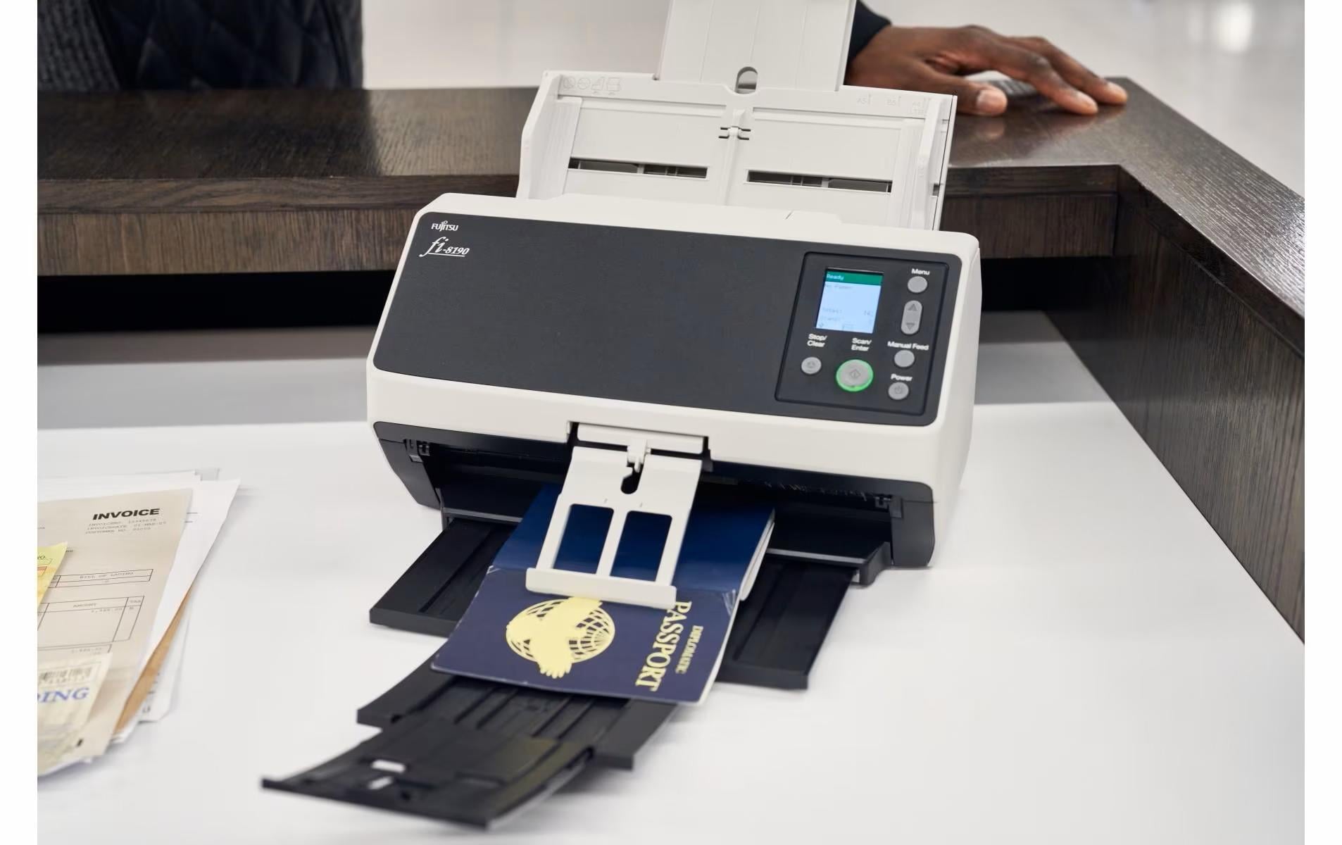 Ricoh fi-8190 – Einzugsscanner, A4, Duplex, 90 ppm, ADF 100 Blatt, LAN