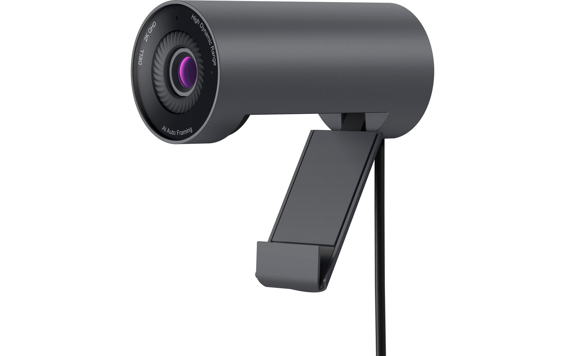 Dell Pro Webcam WB5023 – Webcam für Windows 10/11, macOS 11–13 – 2K QHD, bis 60 fps, USB‑A, Schwarz