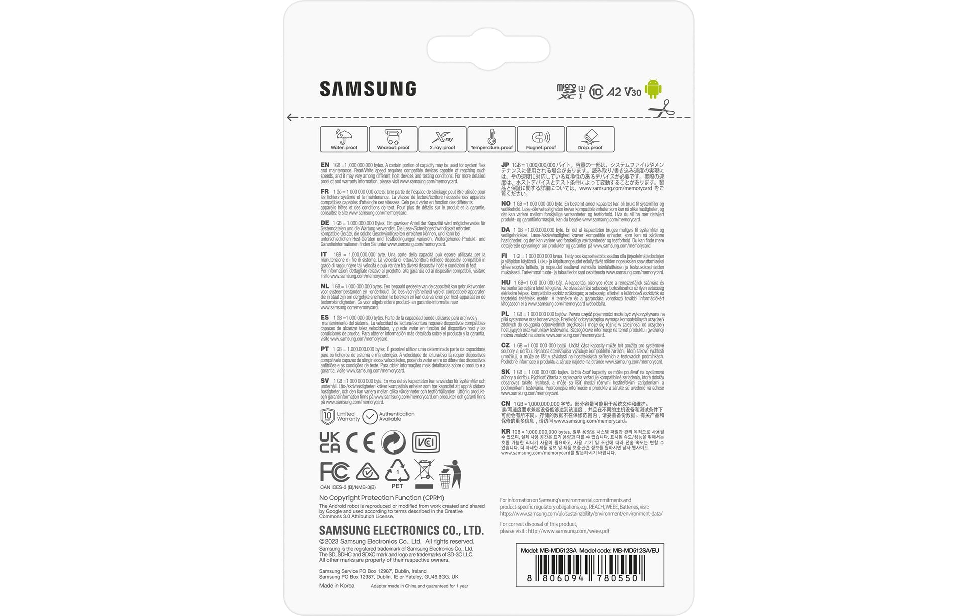Samsung Speicherkarte 512 Gb Microsdxc