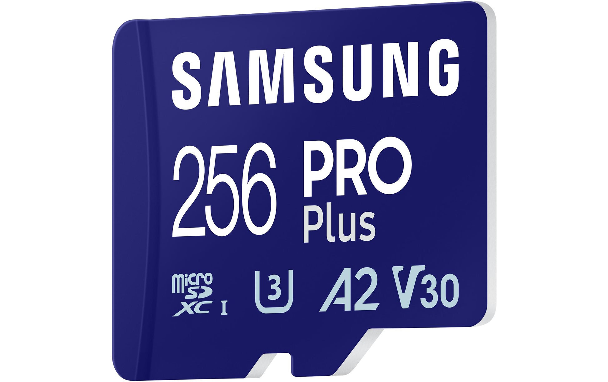 Samsung PRO Plus MB-MD256SA/EU microSDXC 256 GB – UHS-I, U3, V30, A2, 180/130 MB/s, inkl. SD-Adapter
