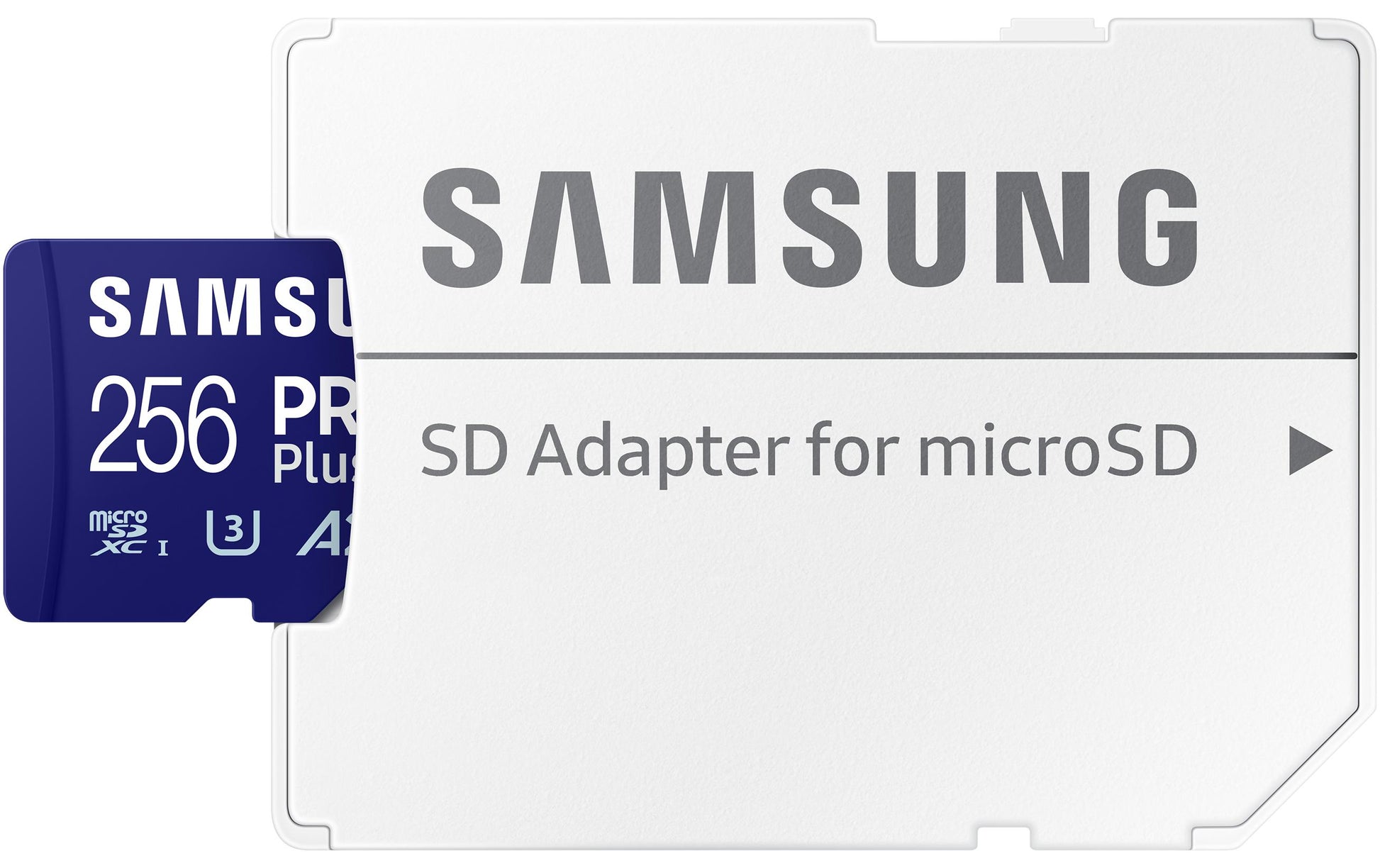 Samsung PRO Plus MB-MD256SA/EU microSDXC 256 GB – UHS-I, U3, V30, A2, 180/130 MB/s, inkl. SD-Adapter