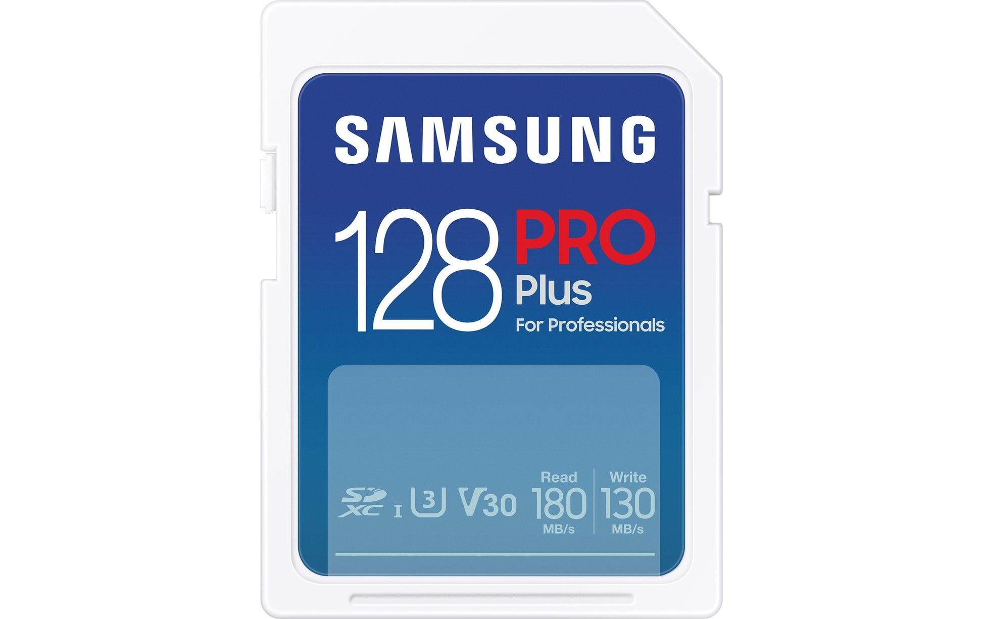 Samsung PRO Plus MB-SD128S – 128 GB SDXC, UHS-I U3 (V30), Lesen 180 MB/s, Schreiben 130 MB/s