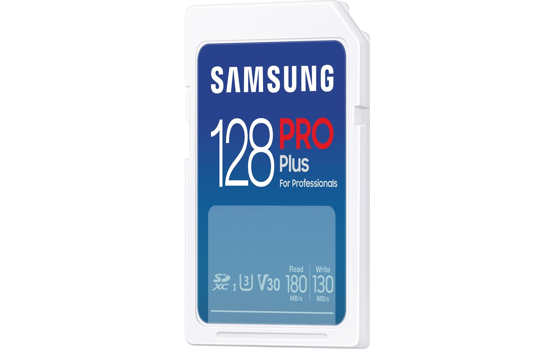 Samsung PRO Plus MB-SD128S – 128 GB SDXC, UHS-I U3 (V30), Lesen 180 MB/s, Schreiben 130 MB/s
