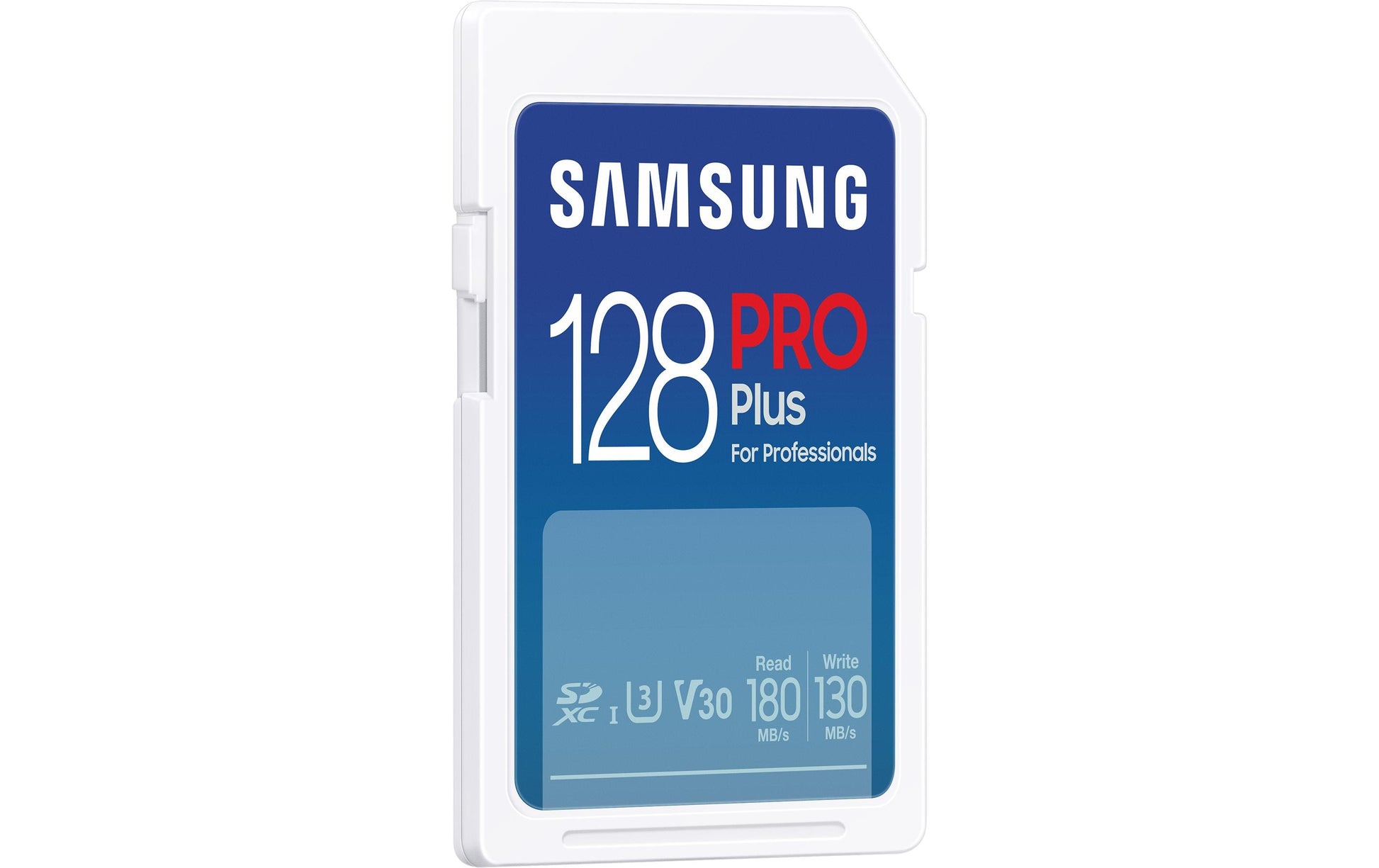 Samsung PRO Plus MB-SD128S – 128 GB SDXC, UHS-I U3 (V30), Lesen 180 MB/s, Schreiben 130 MB/s