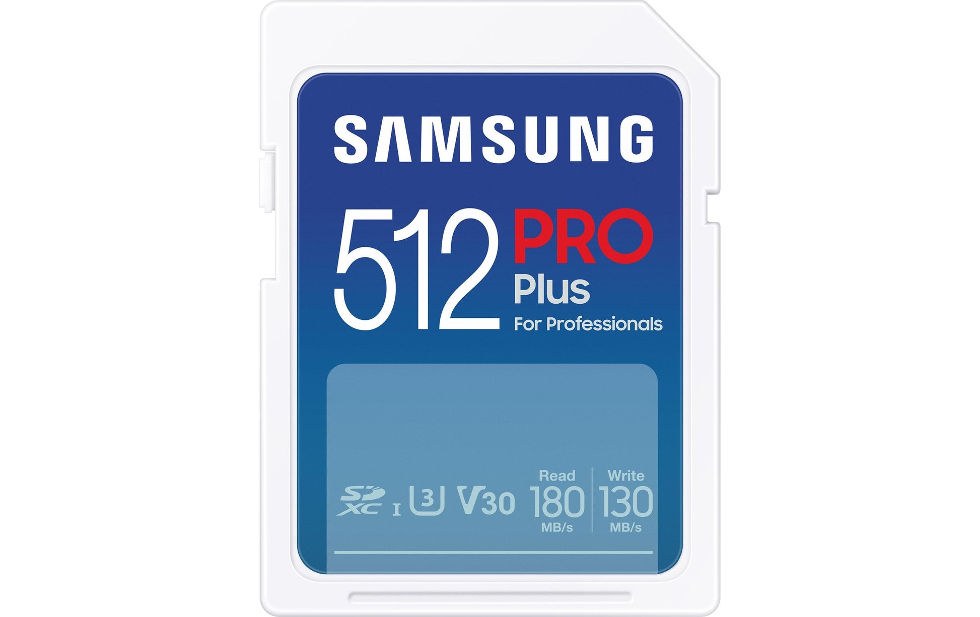 Samsung Pro Plus MB-SD512S/EU SDXC 512 GB – UHS-I, U3, V30, A2, 180/130 MB/s, ohne Adapter