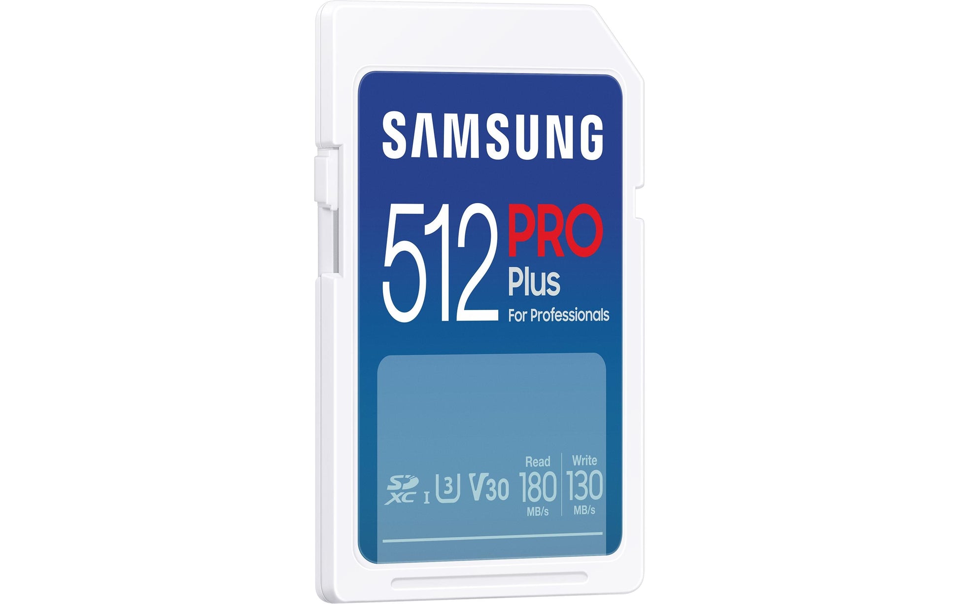 Samsung Pro Plus MB-SD512S/EU SDXC 512 GB – UHS-I, U3, V30, A2, 180/130 MB/s, ohne Adapter
