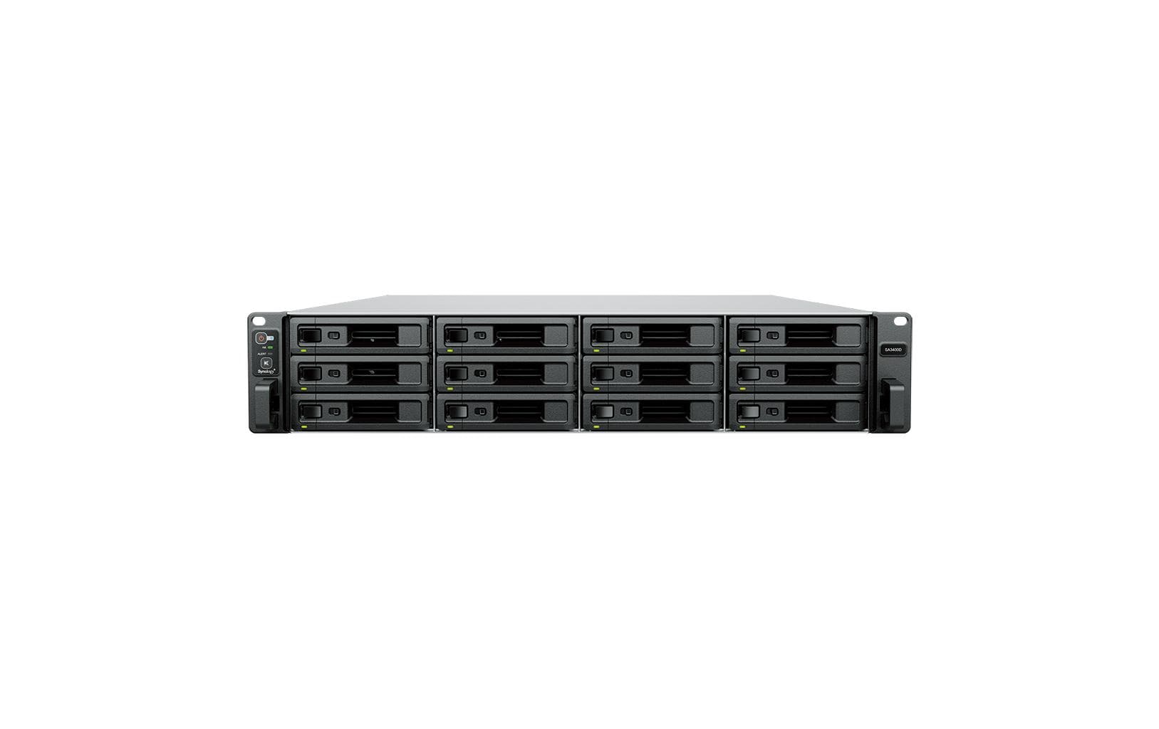 Synology SA3400D – 12-Bay Rack 2U NAS – Intel Xeon D-1541, 8 GB RAM, 10GbE, redundantes Netzteil