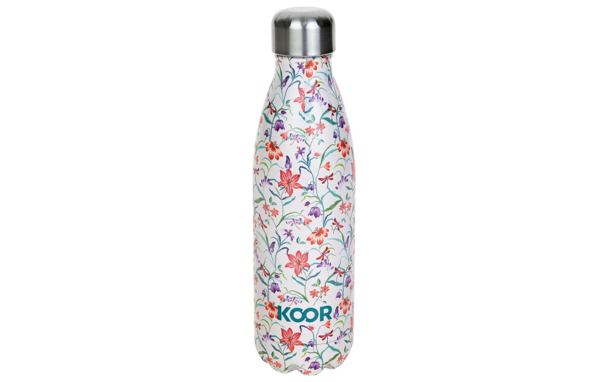 KOOR Isolierflasche 500 ml – Doppelwandig 12 h Heiss / 24 h Kalt, Edelstahl, Schraubdeckel