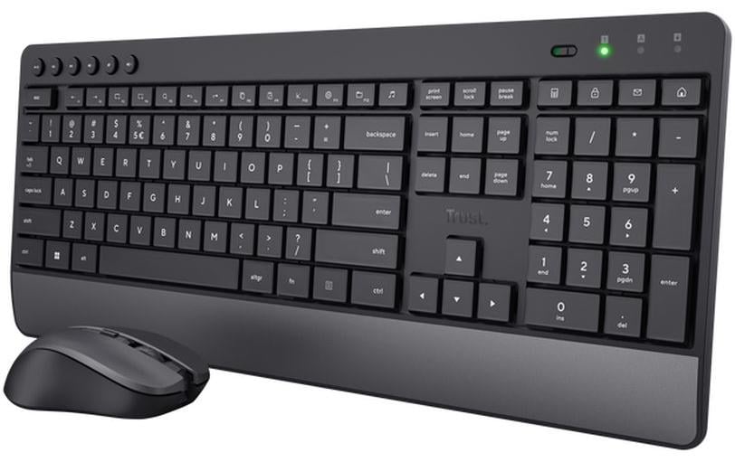 Trust Trezo – Tastatur, kabellos (2,4 GHz), CH-Layout (DE-CH) – für Windows, macOS & Chrome OS