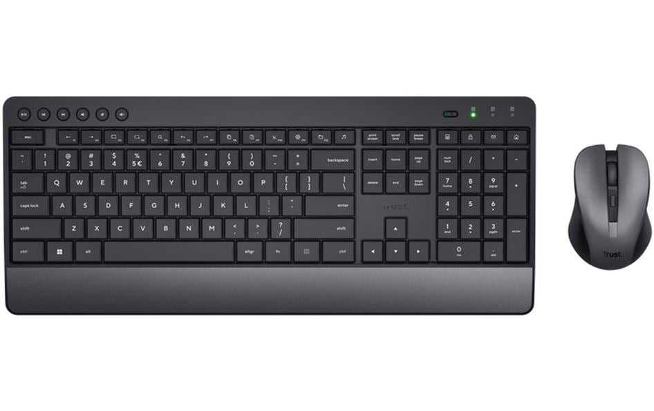Trust Trezo – Tastatur, kabellos (2,4 GHz), CH-Layout (DE-CH) – für Windows, macOS & Chrome OS