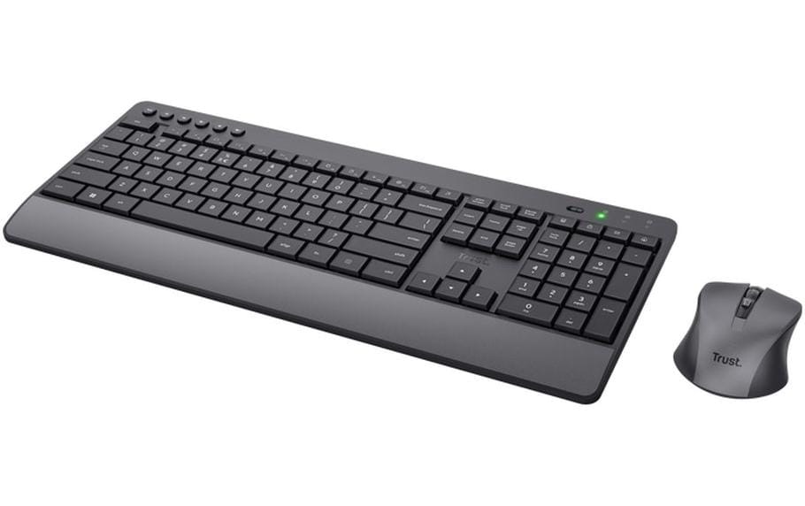 Trust Trezo – Tastatur, kabellos (2,4 GHz), CH-Layout (DE-CH) – für Windows, macOS & Chrome OS