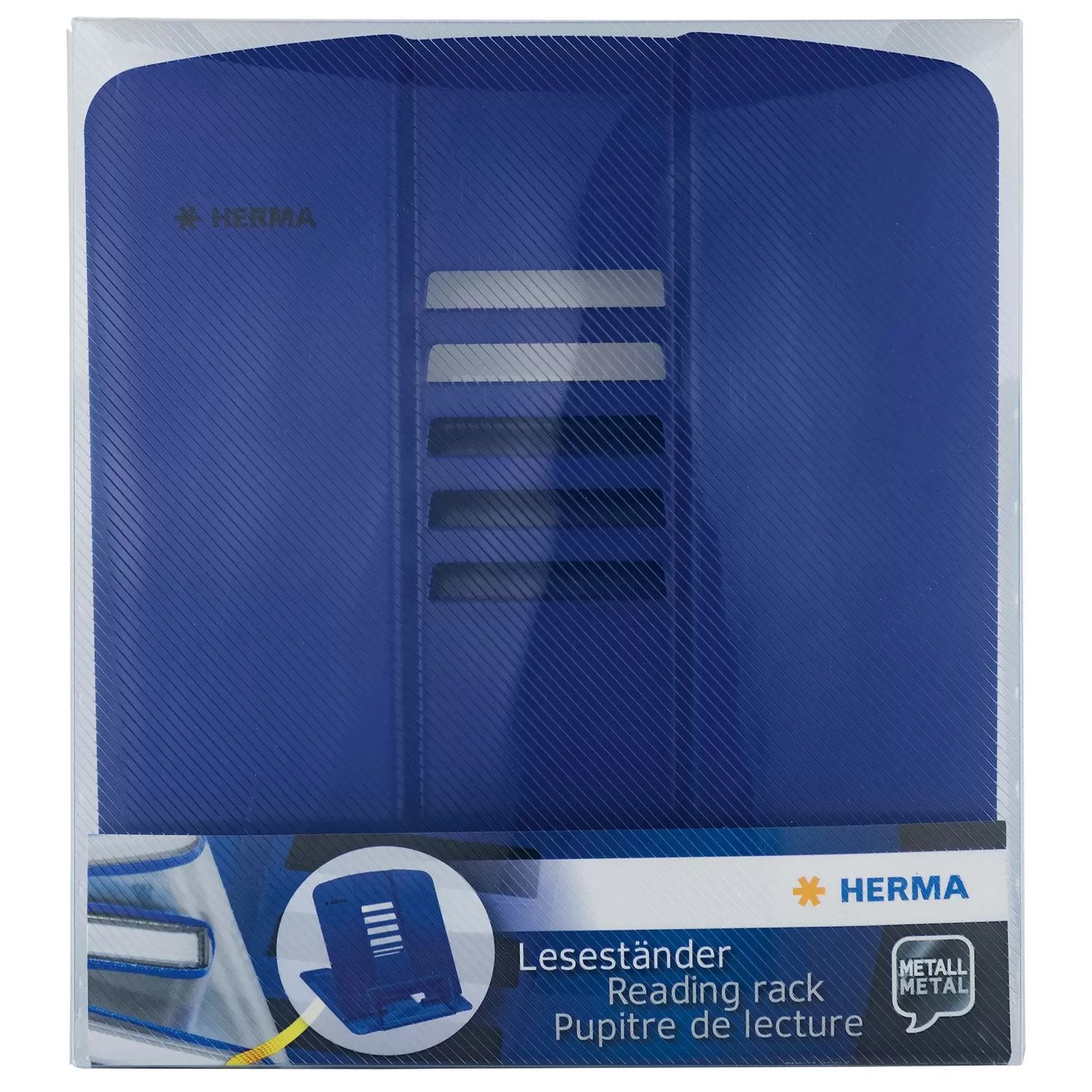 HERMA Stiftschlaufe – Metall, Blau, 198 × 190 mm