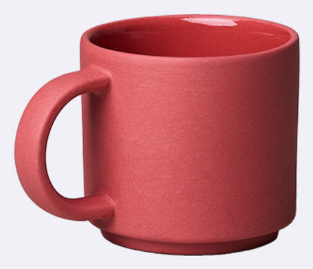 Chic-mic Espressotasse – 70 ml, Ø 5,3 cm, H 8,5 cm, Porzellan, rot, spülmaschinenfest